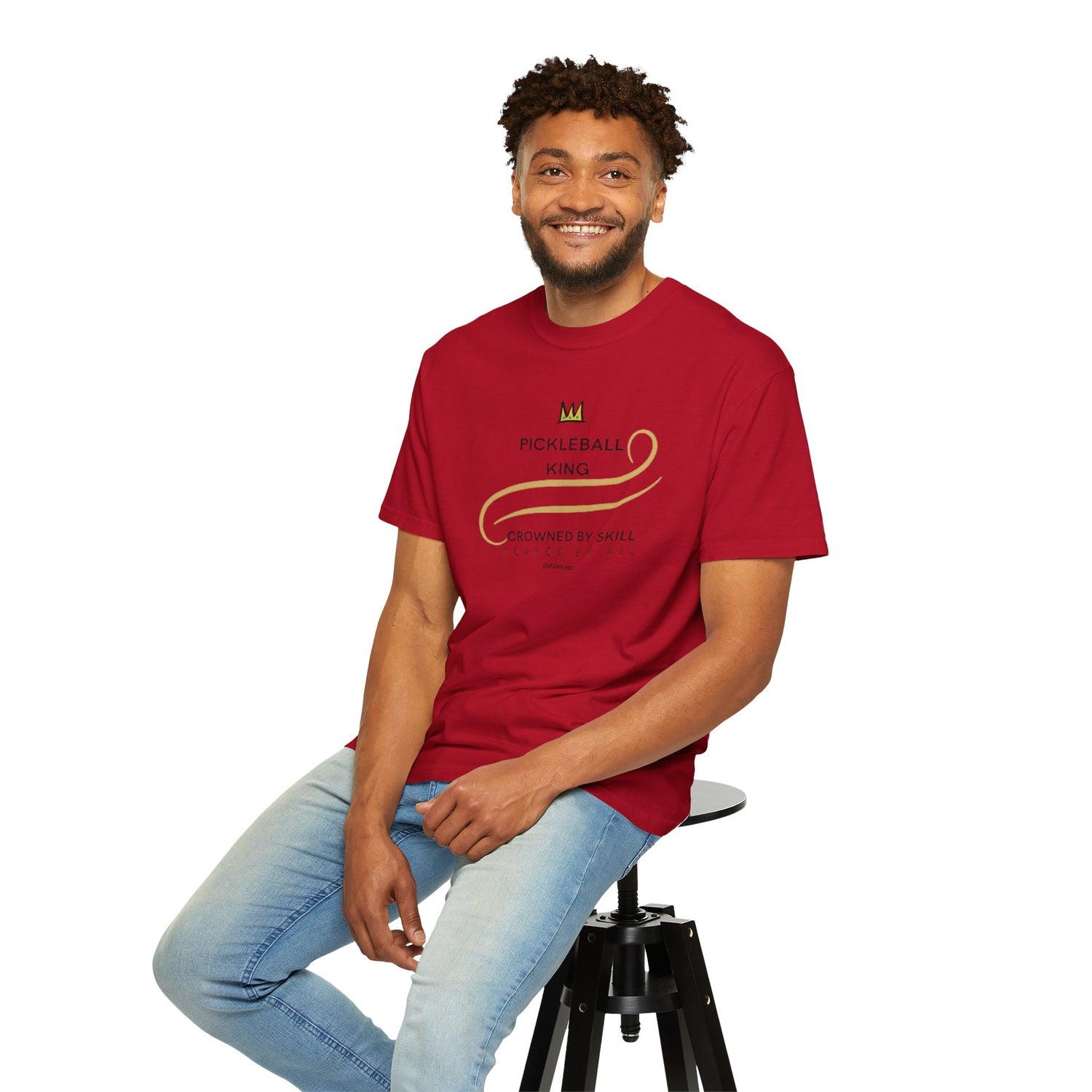 King of the Court Pickleball T-Shirt Apparel - Casual Graphic Tee for Men - Sports Lovers