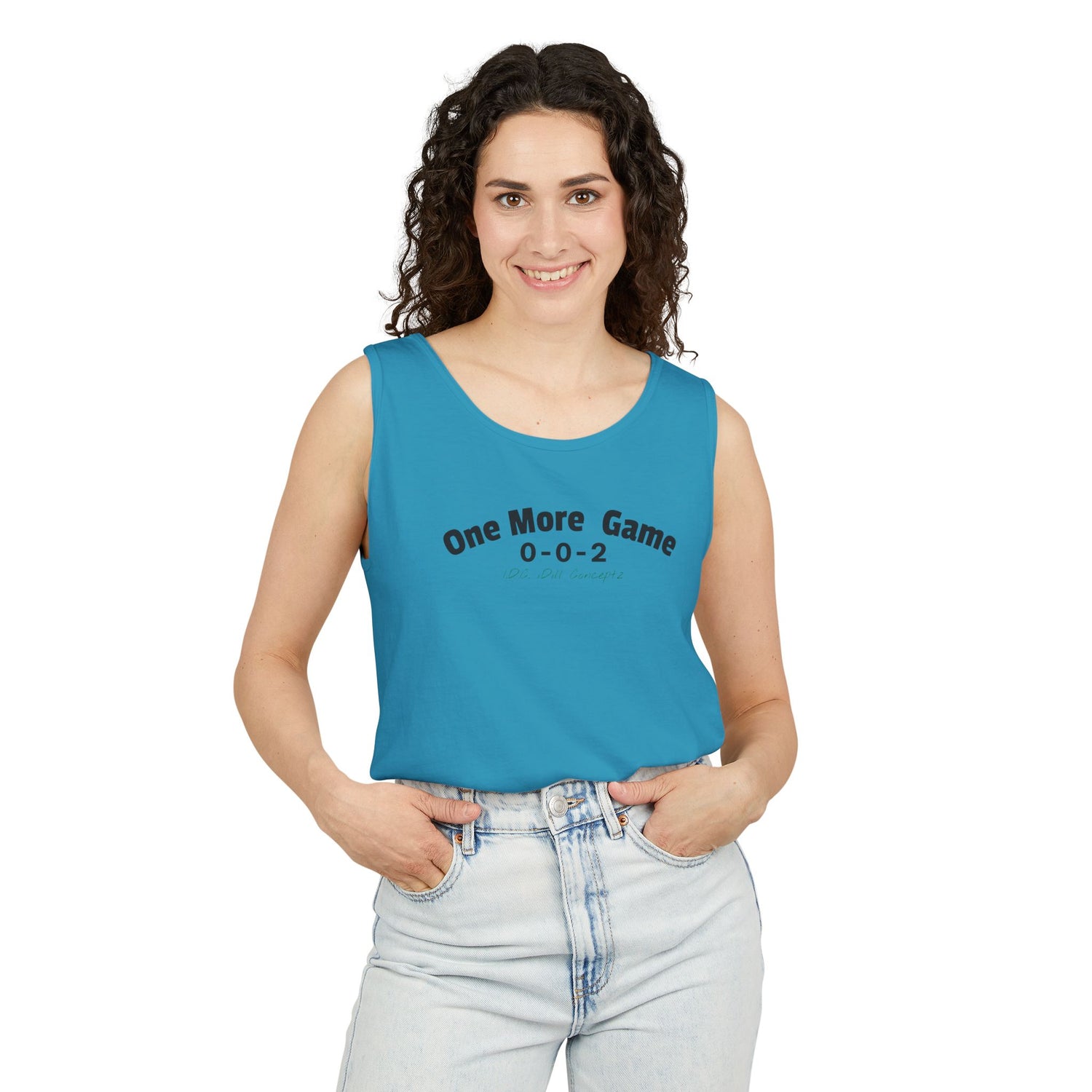 Unisex Pickleball Tank Top - 002 One More Game Design