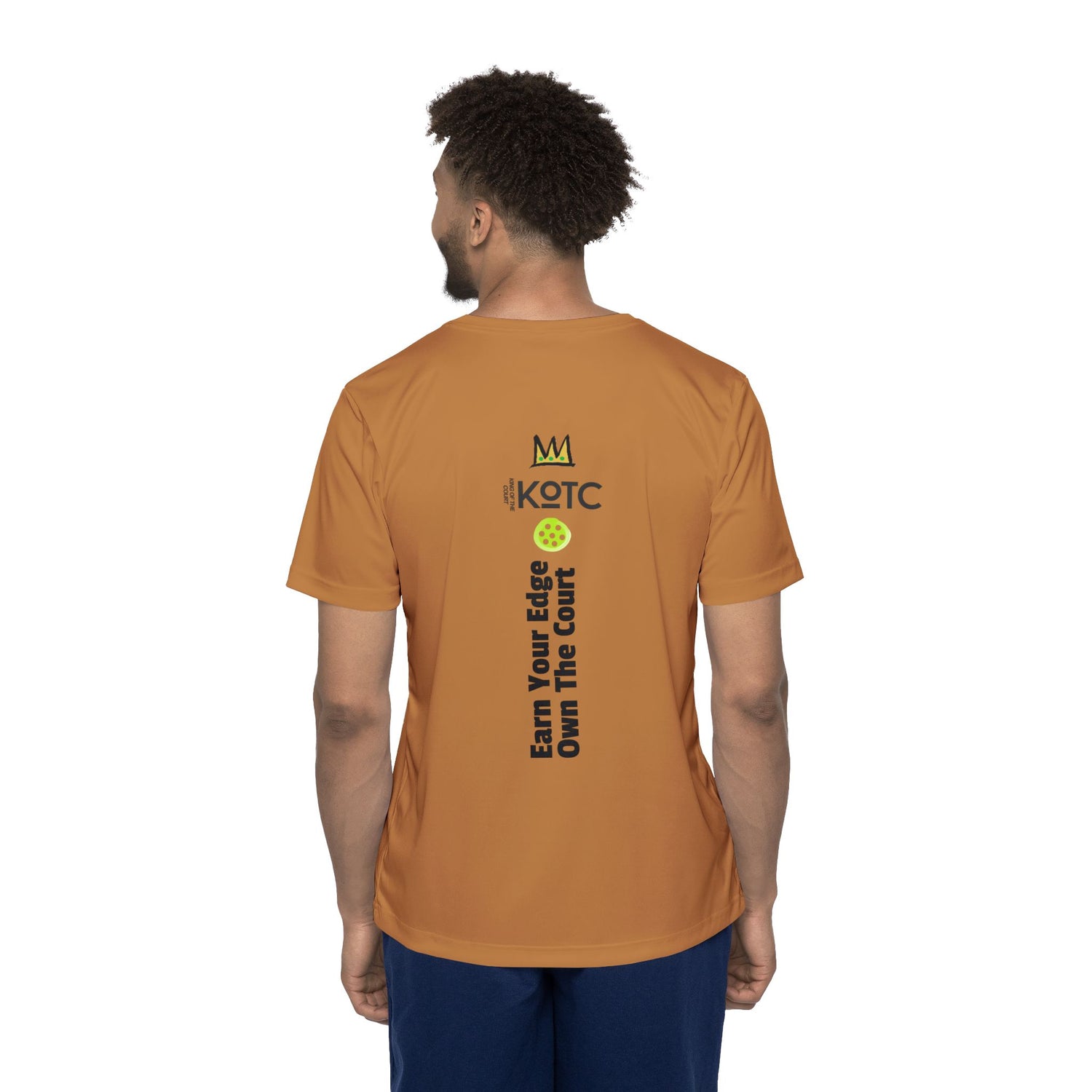 Men's Sports Jersey Tee - Pickleball Enthusiast Earn Your Edge Own The Court Design