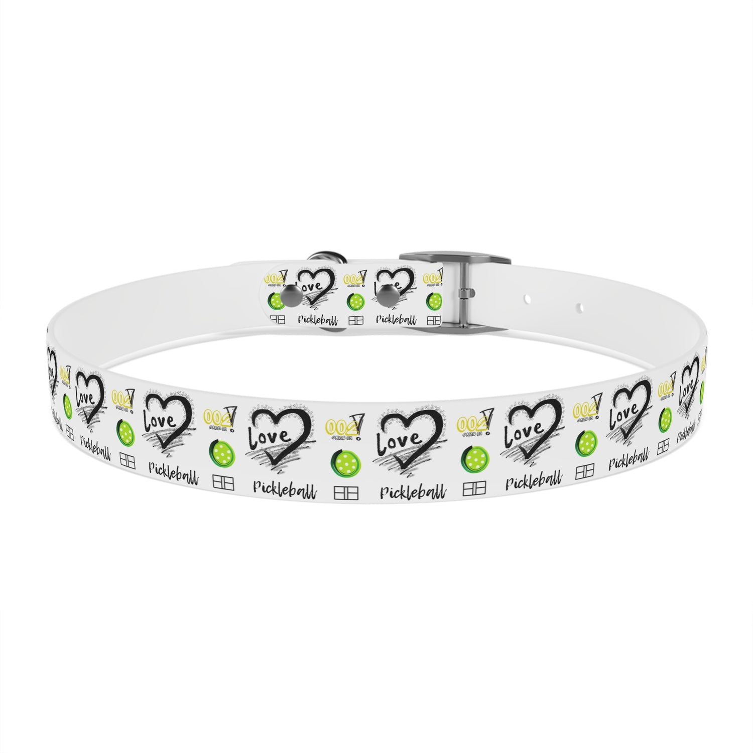 Dog Collar - Pickleball Love Unique Stand Out Design - Perfect for Pet Owners