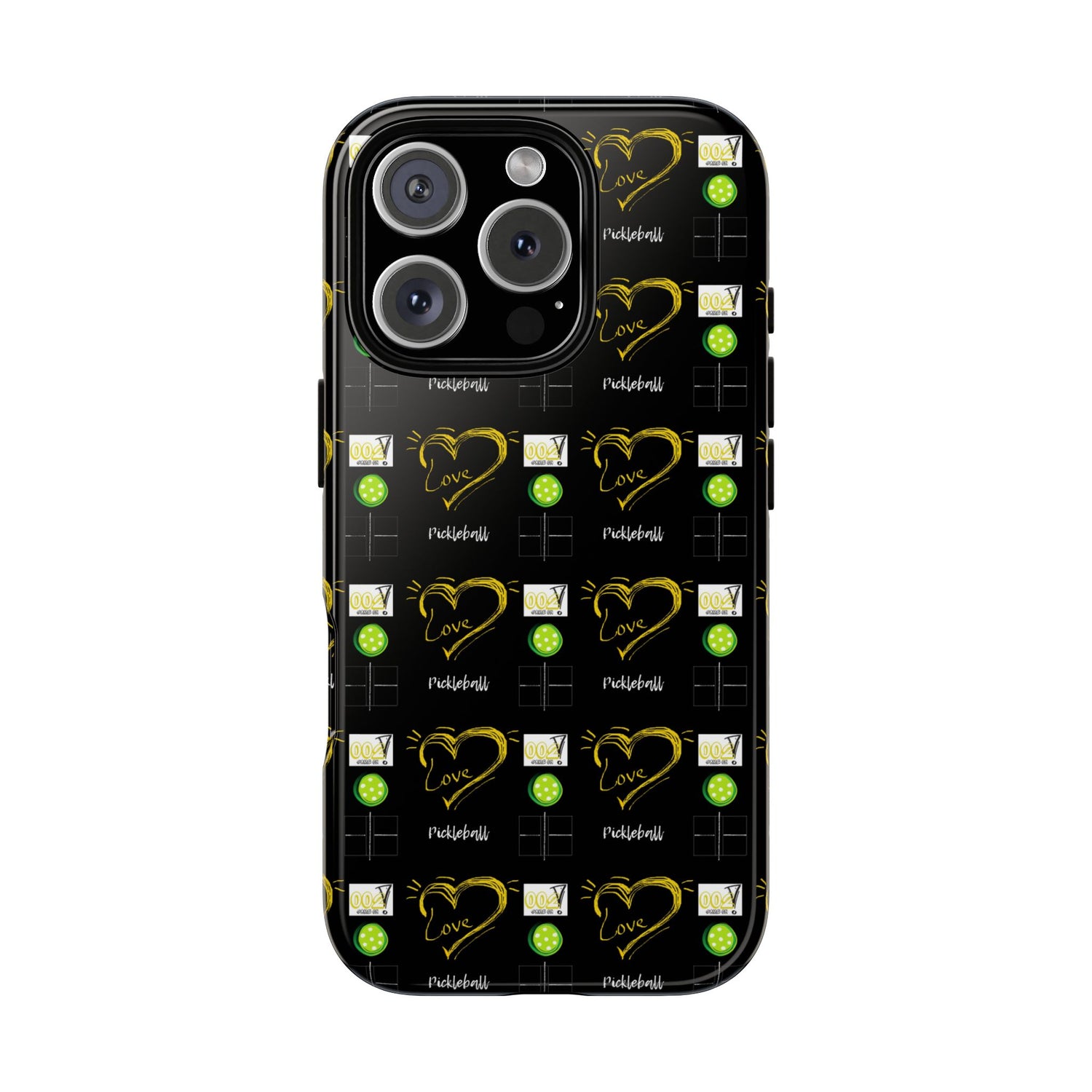Pickleball Love Tough iPhone Case - Fun & Durable Sport Accessory