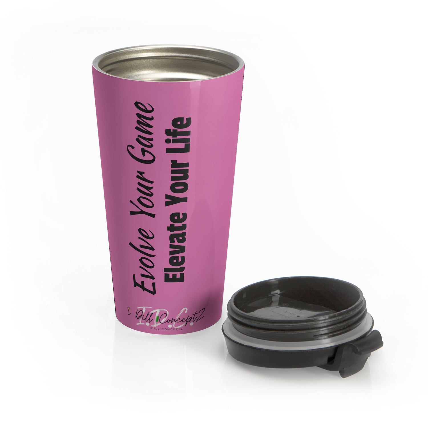 Pickleball Travel Mug - 'Evolve Your Game Elevate Your Life' Design