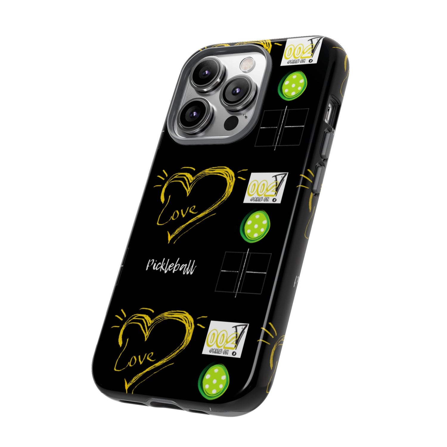 Pickleball Love Tough iPhone Case - Fun & Durable Sport Accessory
