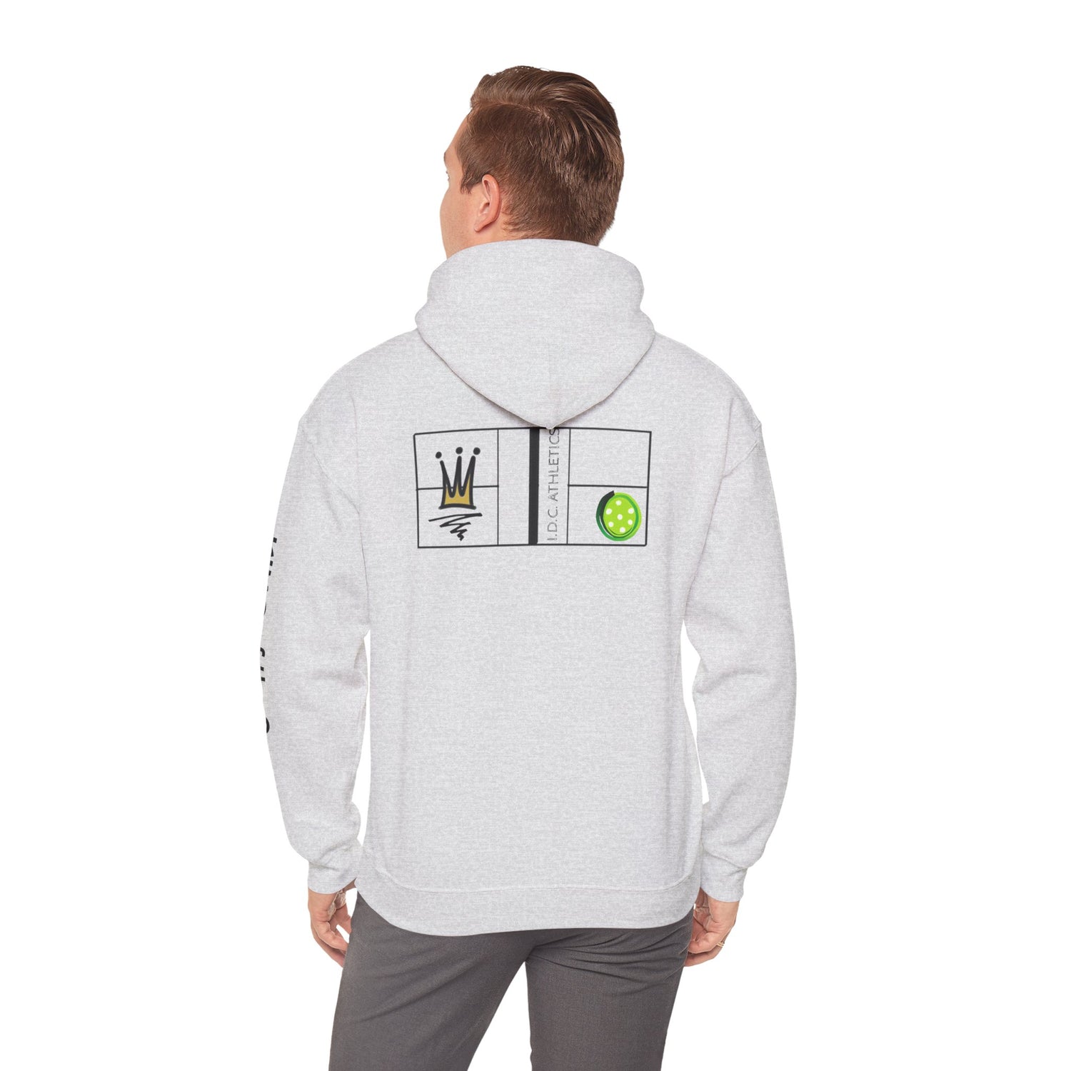 Pickleball Hoodie - King of the Court Design - Men's Sweatshirt
