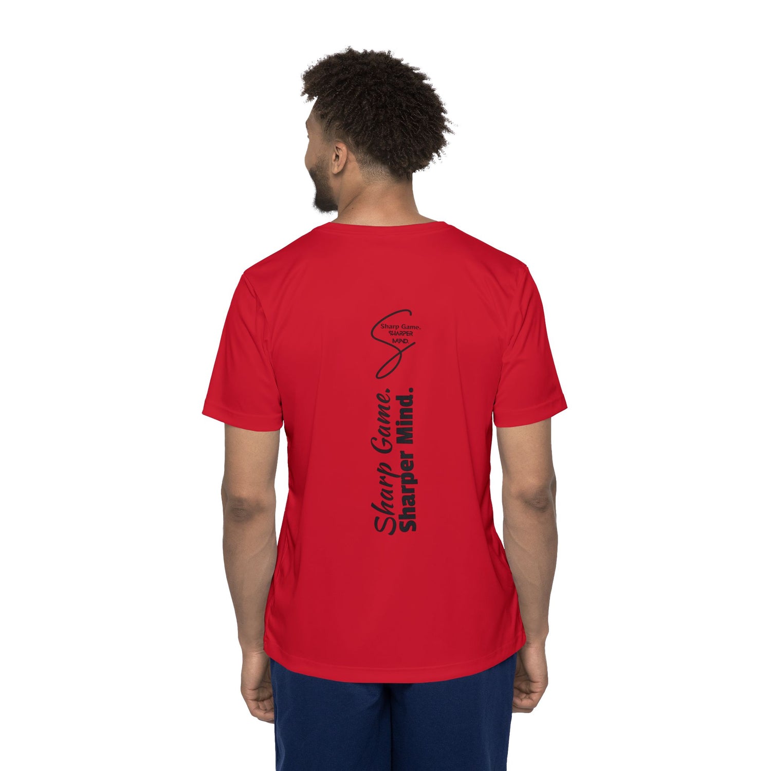 Men's Sports Jersey Tee - Pickleball Sharp Game, Sharper Mind Design
