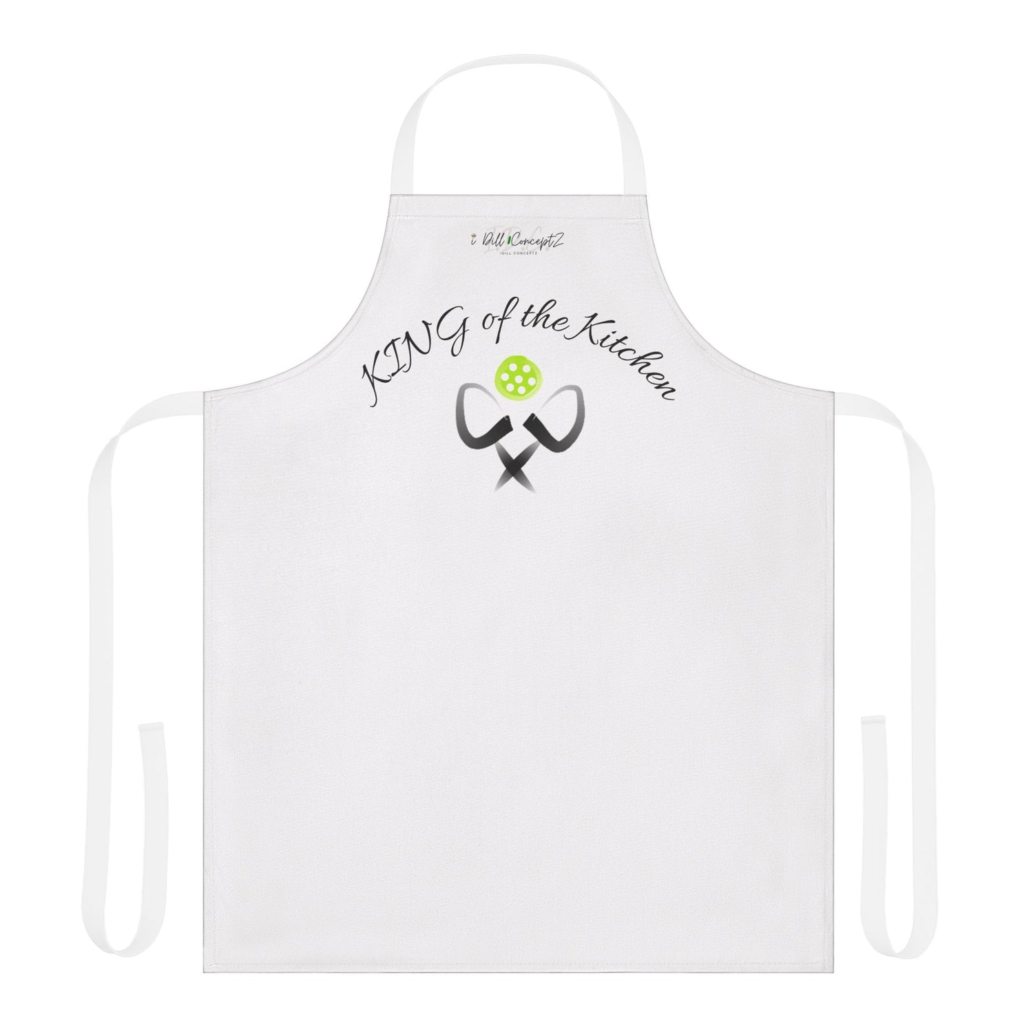 Apron - Pickleball King of the Kitchen Design - Gift for Cooking Enthusiast