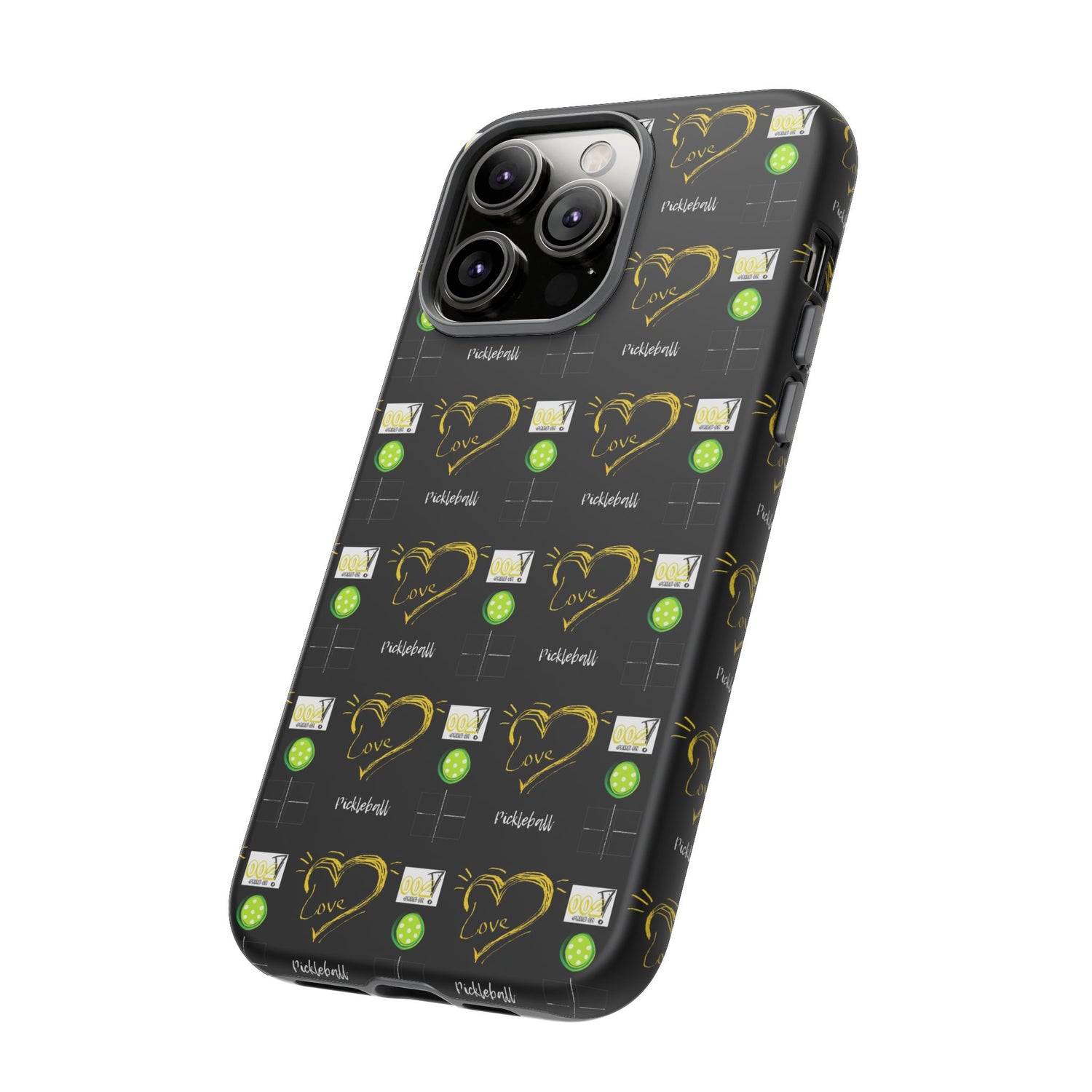 Pickleball Love Tough iPhone Case - Fun & Durable Sport Accessory