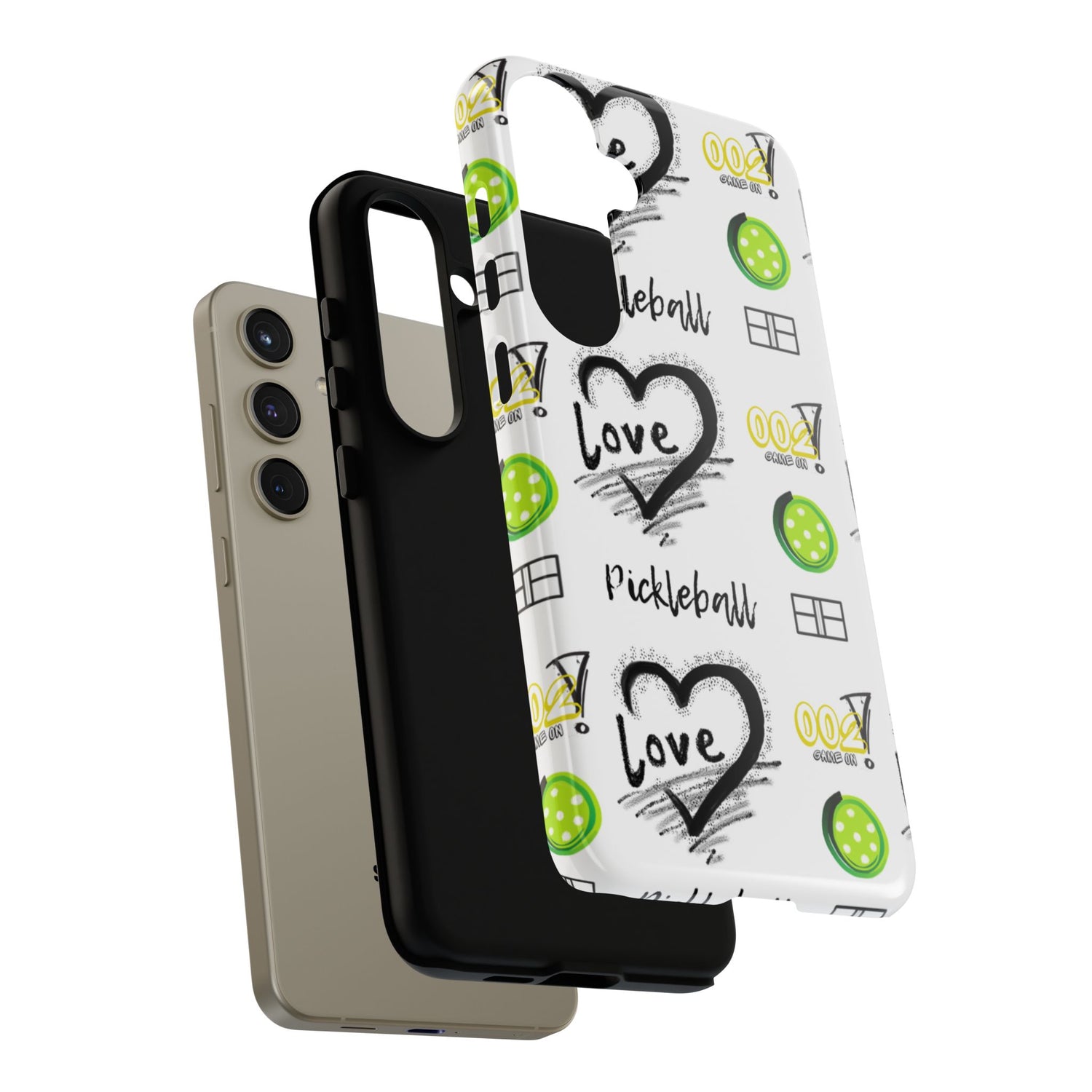 Pickleball Love Tough Android Samsung Phone Case - Fun & Durable Sport Accessory