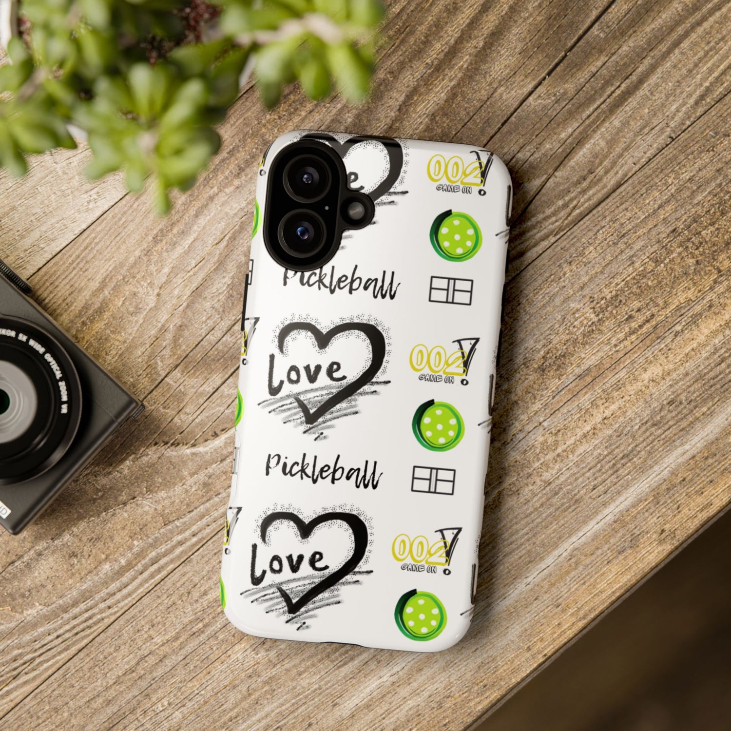 Pickleball Love Tough iPhone Case - Fun & Durable Sport Accessory