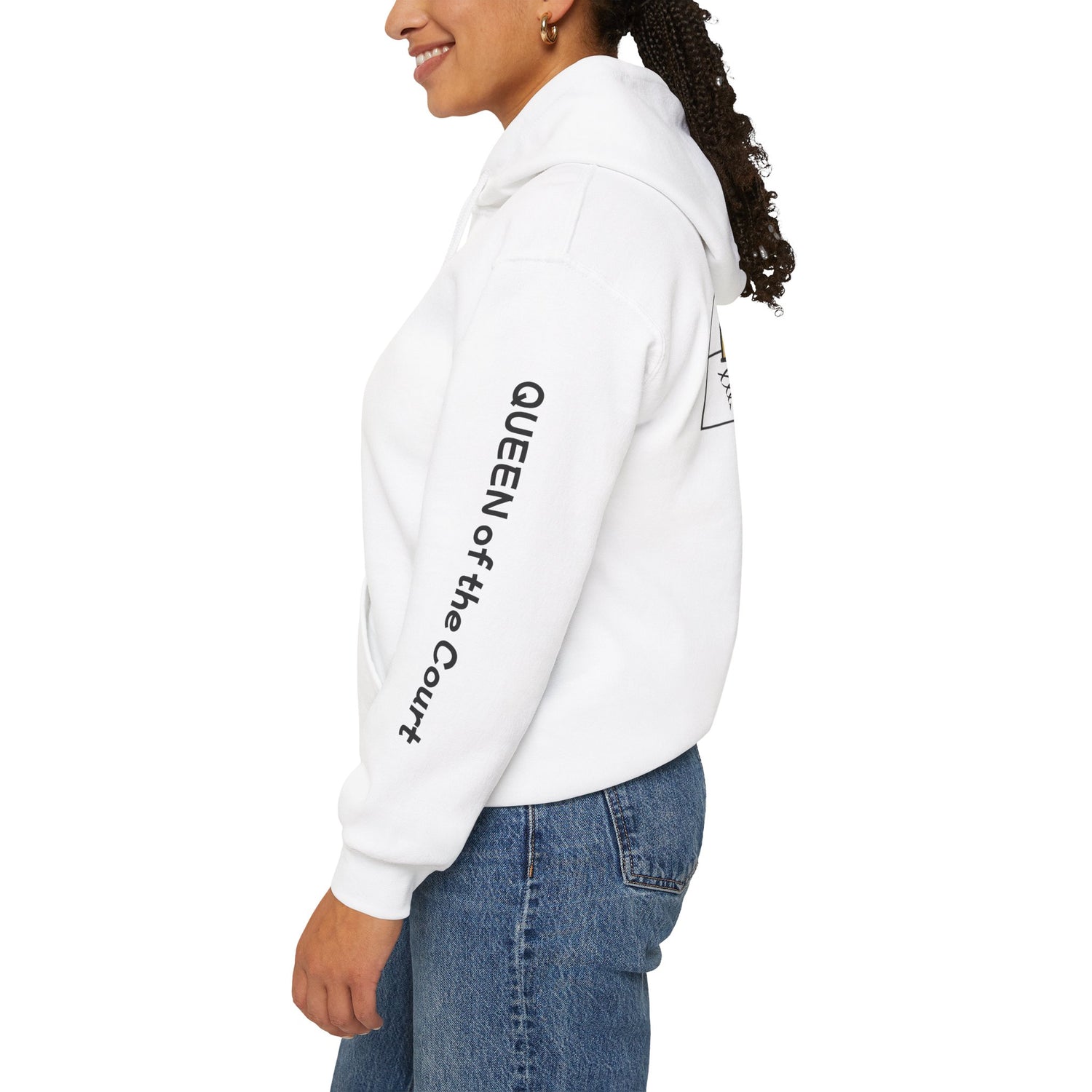 Pickleball Hoodie - Queen of the Court Design - Women's Sweatshirt