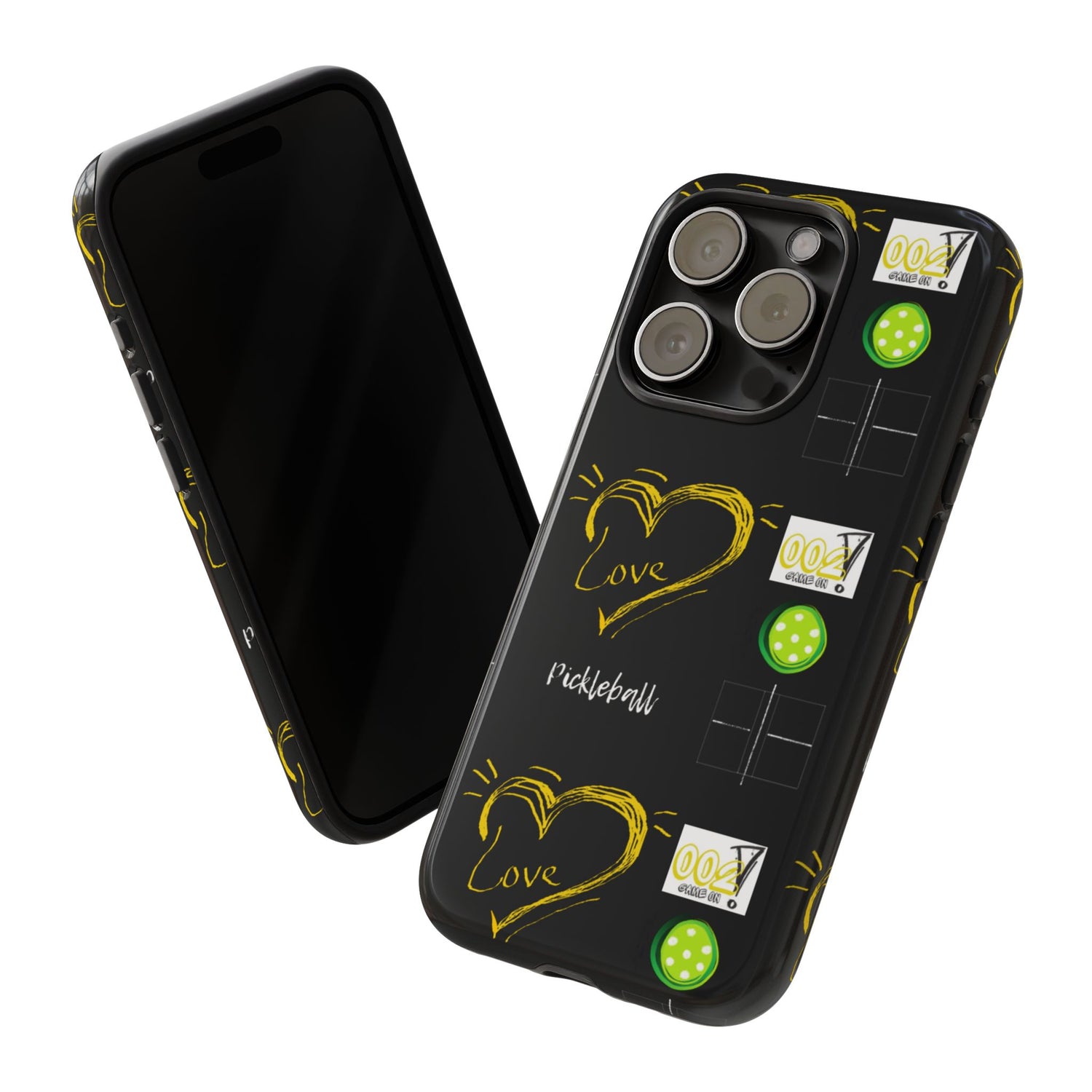 Pickleball Love Tough iPhone Case - Fun & Durable Sport Accessory