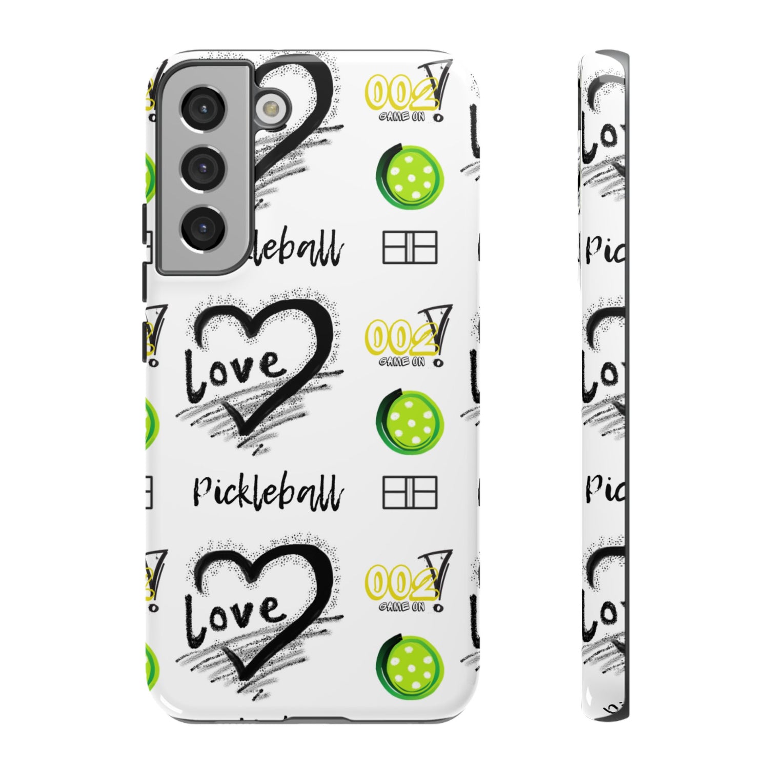 Pickleball Love Tough Android Samsung Phone Case - Fun & Durable Sport Accessory