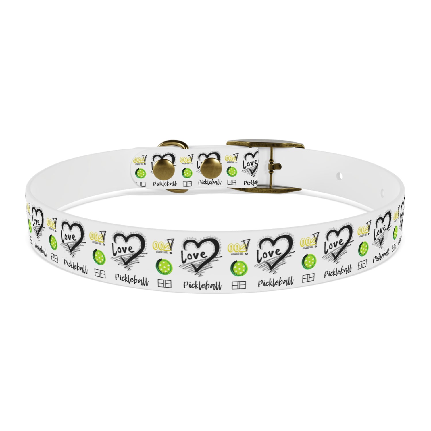 Dog Collar - Pickleball Love Unique Stand Out Design - Perfect for Pet Owners
