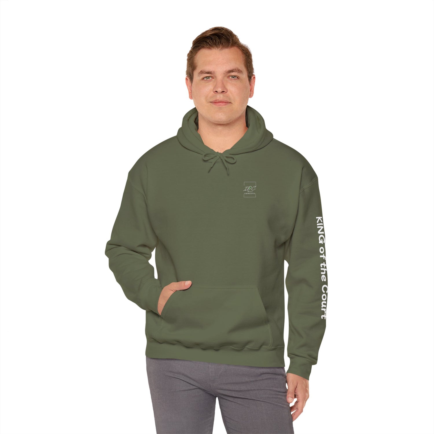 Pickleball Hoodie - King of the Court Design - Men's Sweatshirt