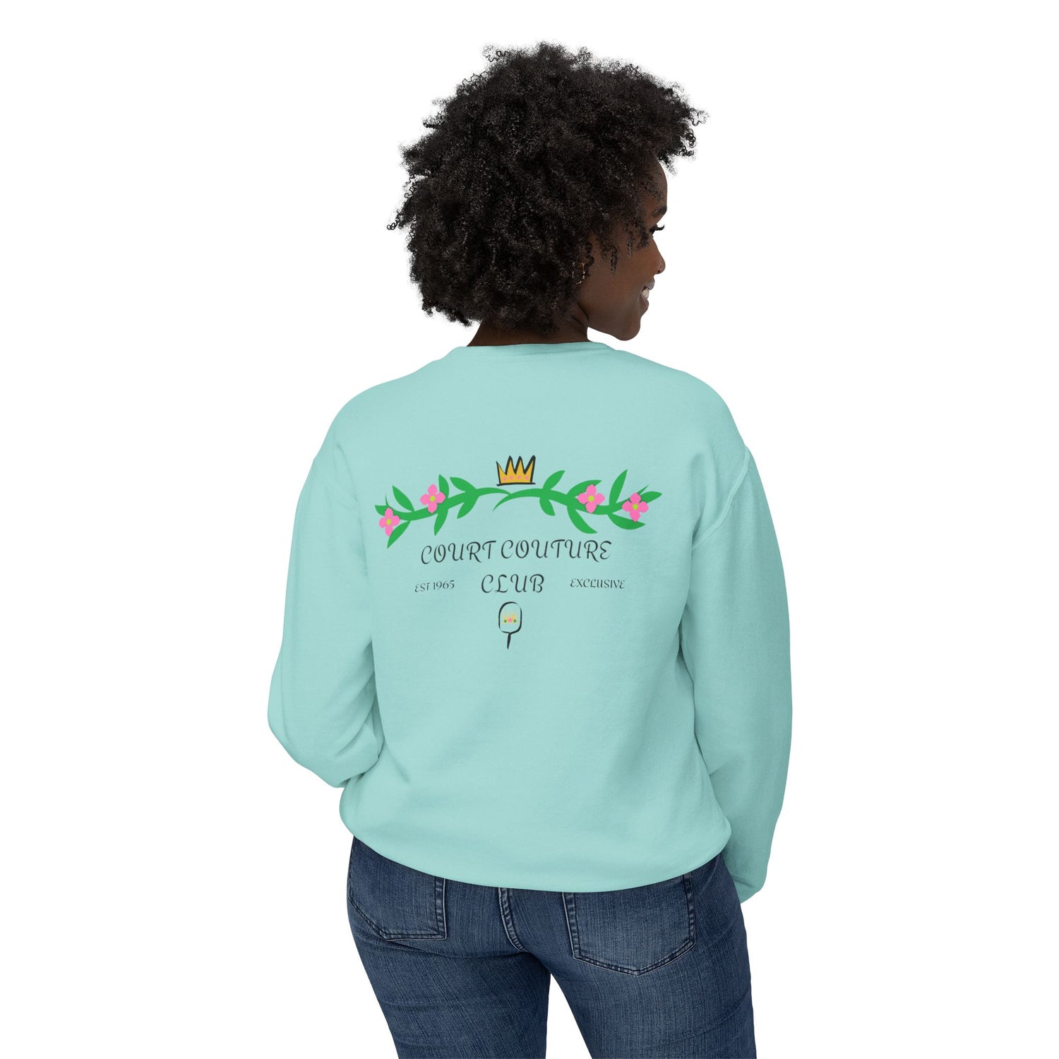 Pickleball Women's Lightweight Sweatshirt - Court Couture Club Design