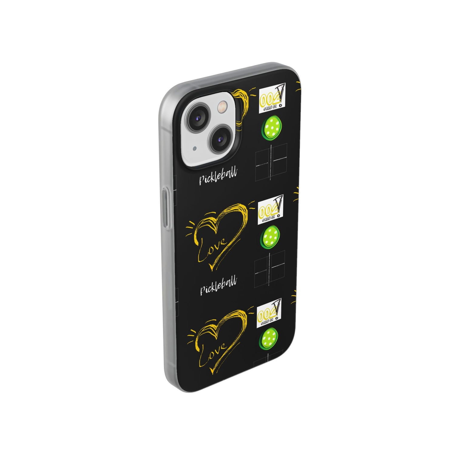 Pickleball Love Flexi iPhone Case - Stylish Phone Protection for Fashion-Forward Individuals