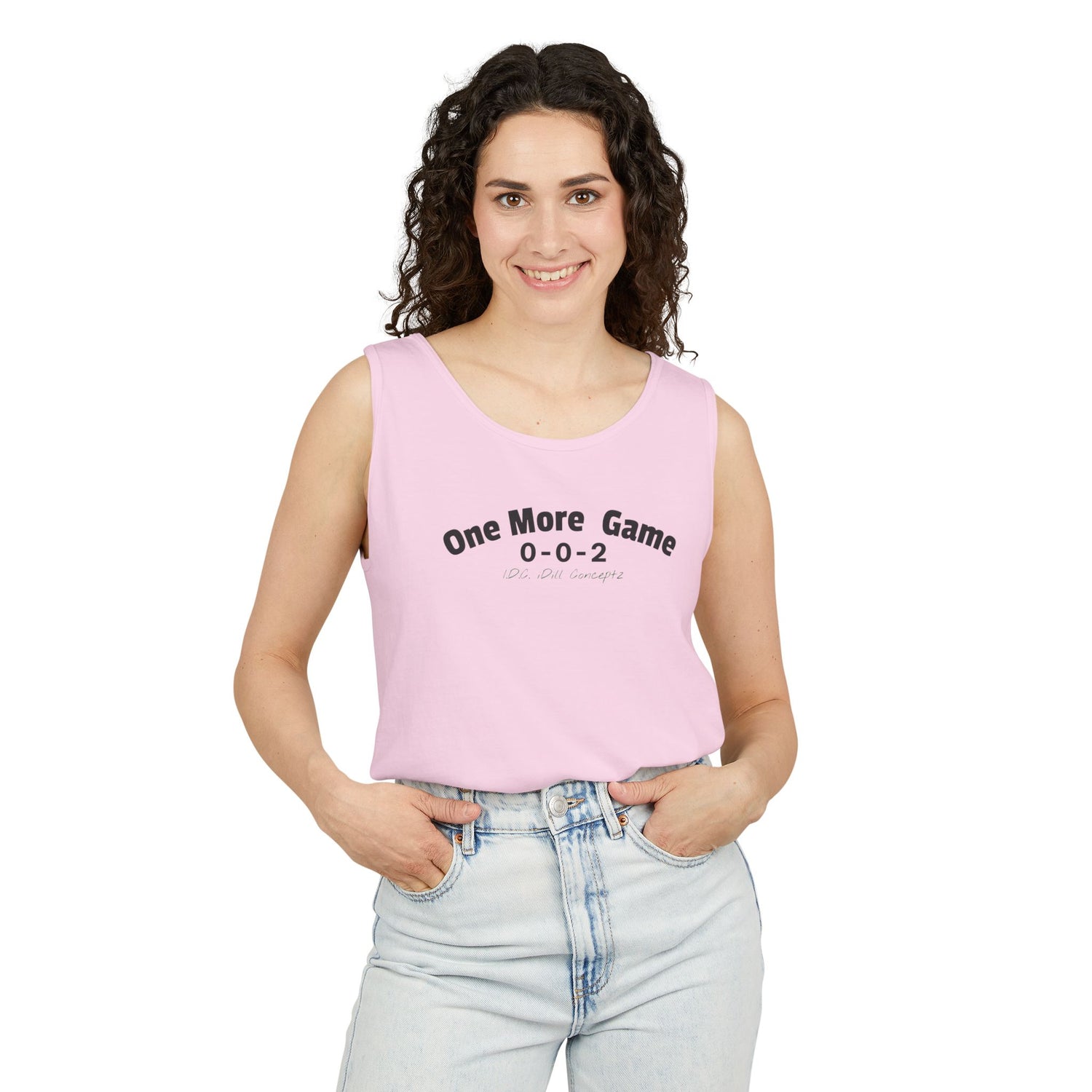 Unisex Pickleball Tank Top - 002 One More Game Design