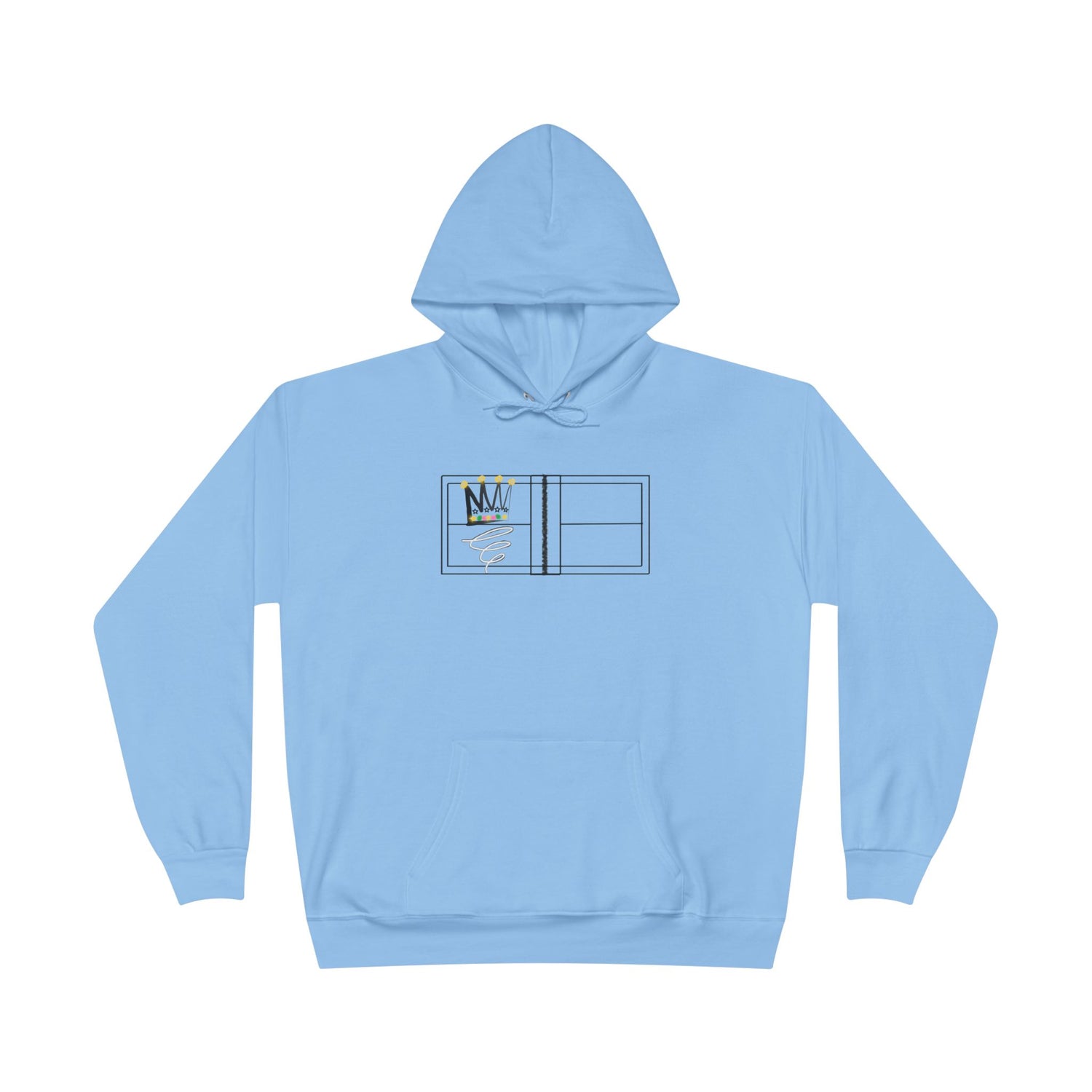 Pickleball Queen of the Court Design - EcoSmart Hoodie Sweatshirt for Women