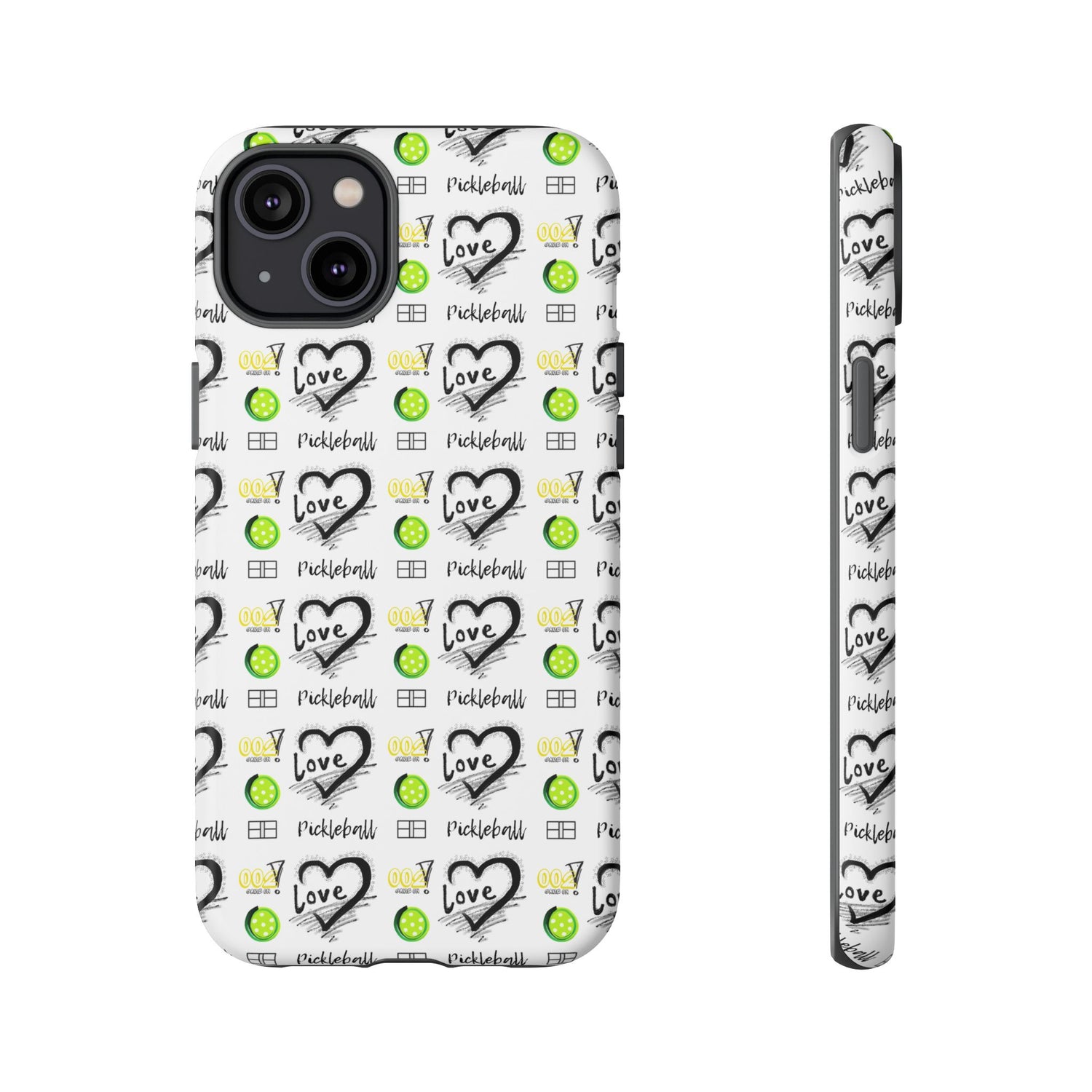 Pickleball Love Tough iPhone Case - Fun & Durable Sport Accessory
