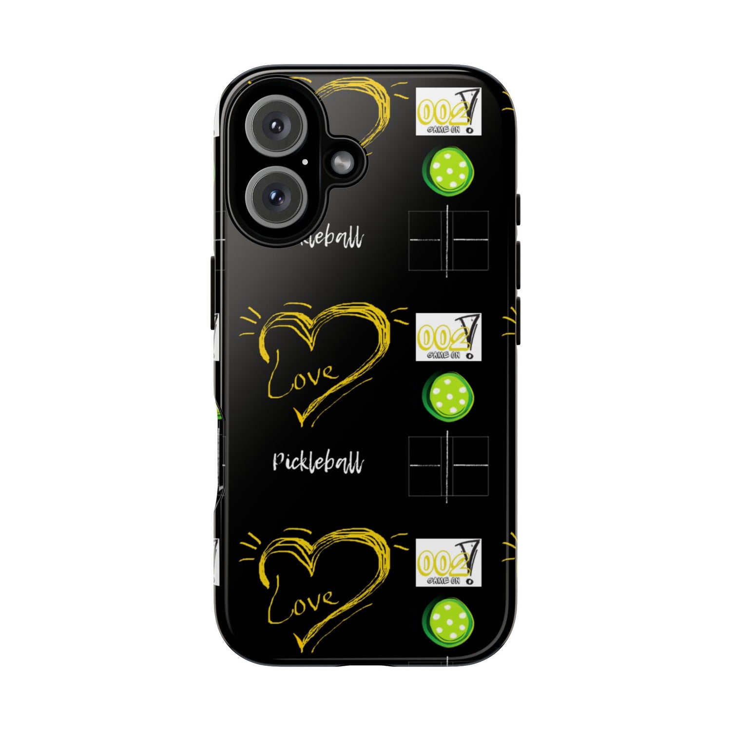 Pickleball Love Tough iPhone Case - Fun & Durable Sport Accessory