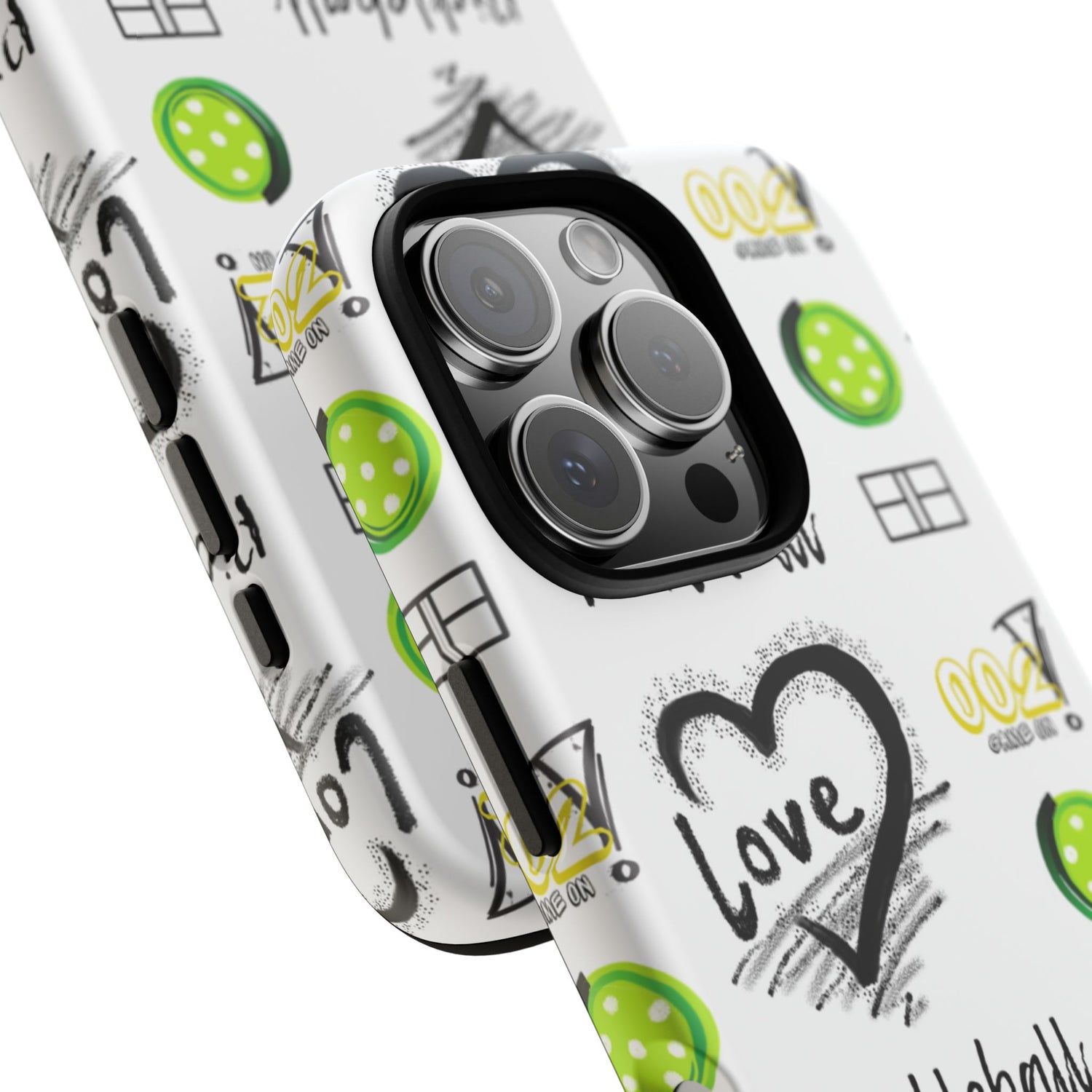 Pickleball Love Tough iPhone Case - Fun & Durable Sport Accessory