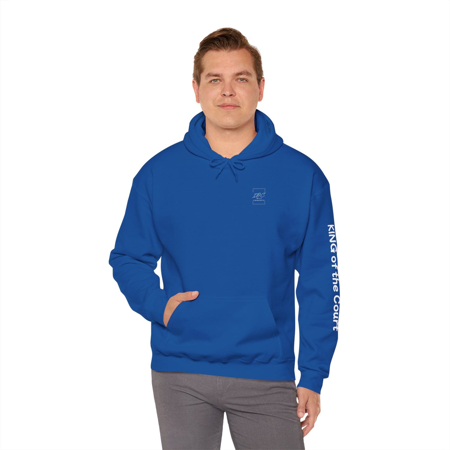 Pickleball Hoodie - King of the Court Design - Men's Sweatshirt
