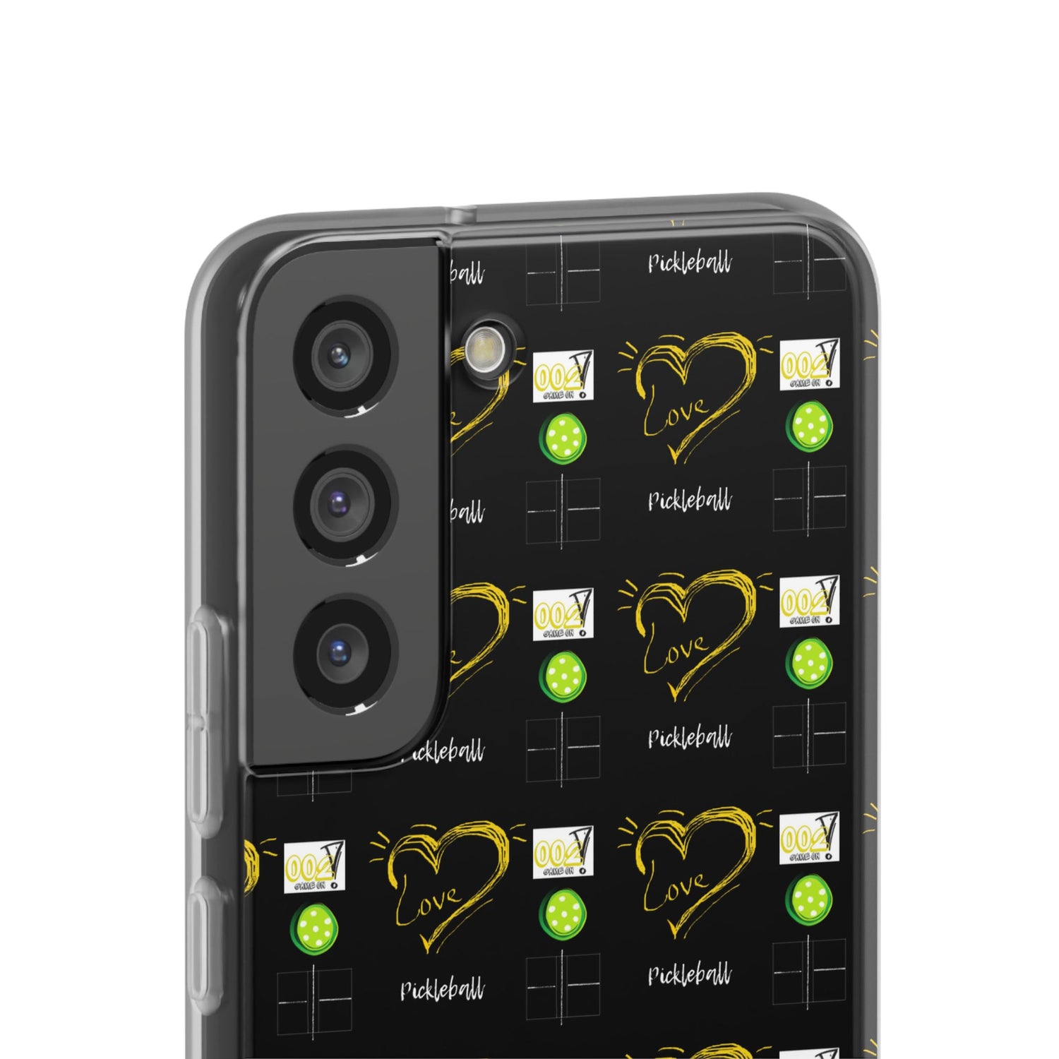 Pickleball Love Flexi Android Samsung Phone Case - Pickleball Phone Case