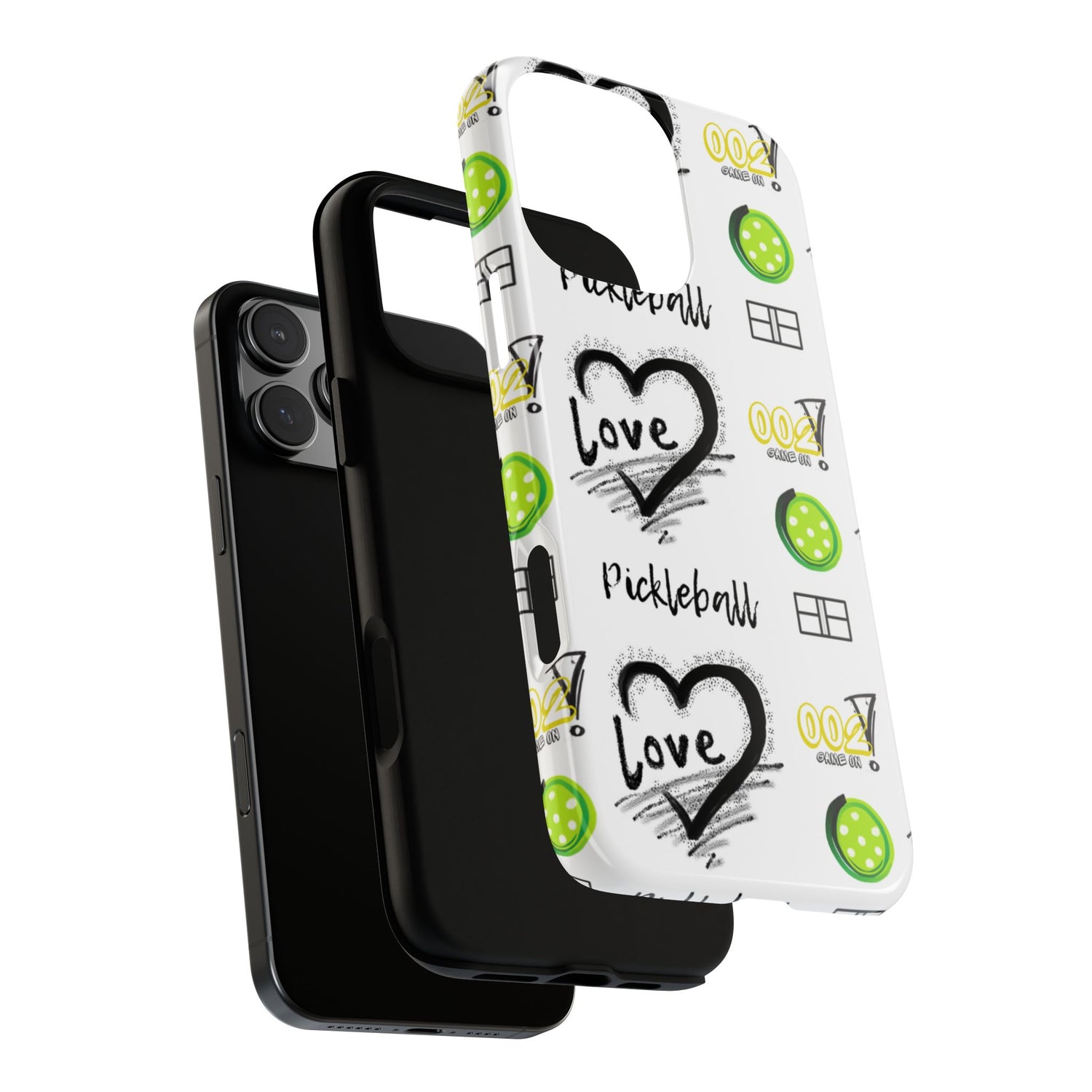 Pickleball Love Tough iPhone Case - Fun & Durable Sport Accessory