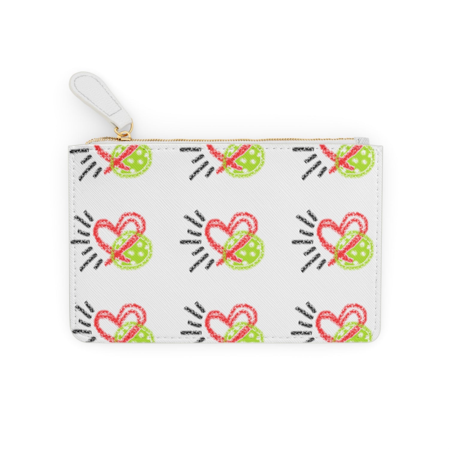 Women's Pickleball Mini Clutch Bag - Love Pickleball Design for Enthusiasts