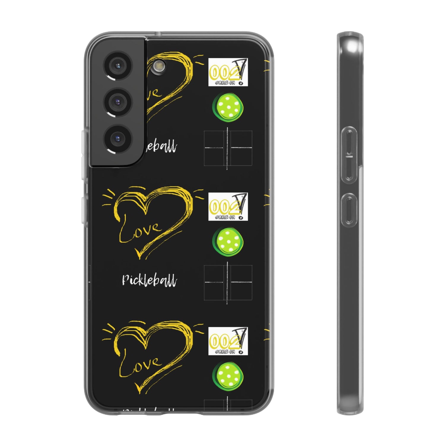 Pickleball Love Flexi Android Samsung Phone Case - Pickleball Phone Case