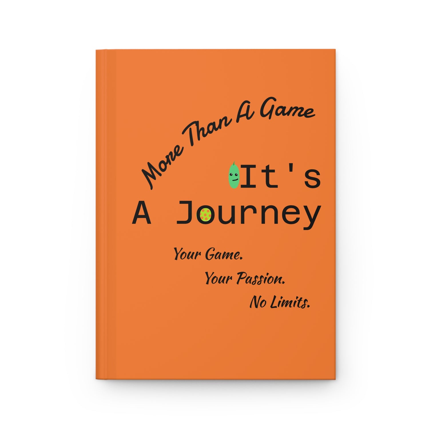 Pickleball Hardcover Journal Matte - 'More Than A Game It's A Journey' Design - Enthusiast Gift & Present