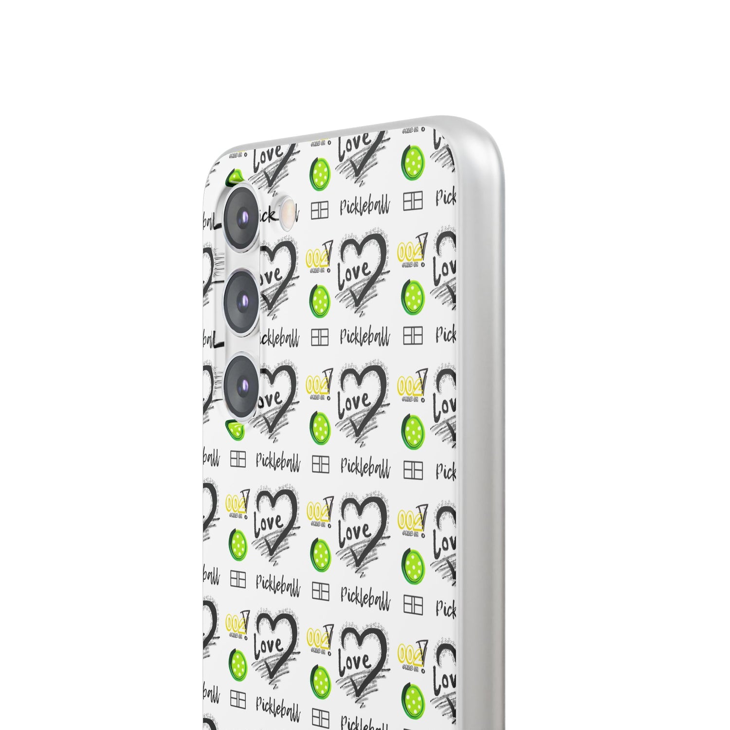 Pickleball Love Flexi Android Samsung Phone Case - Stylish Phone Protection for Fashion-Forward Individuals
