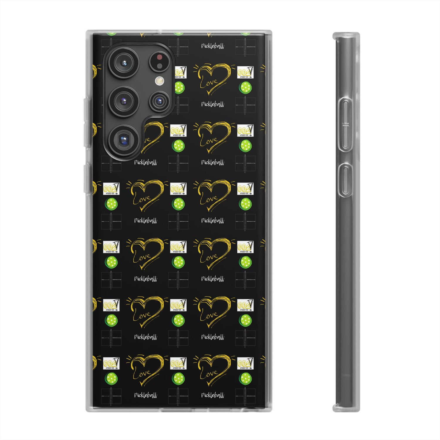 Pickleball Love Flexi Android Samsung Phone Case - Pickleball Phone Case