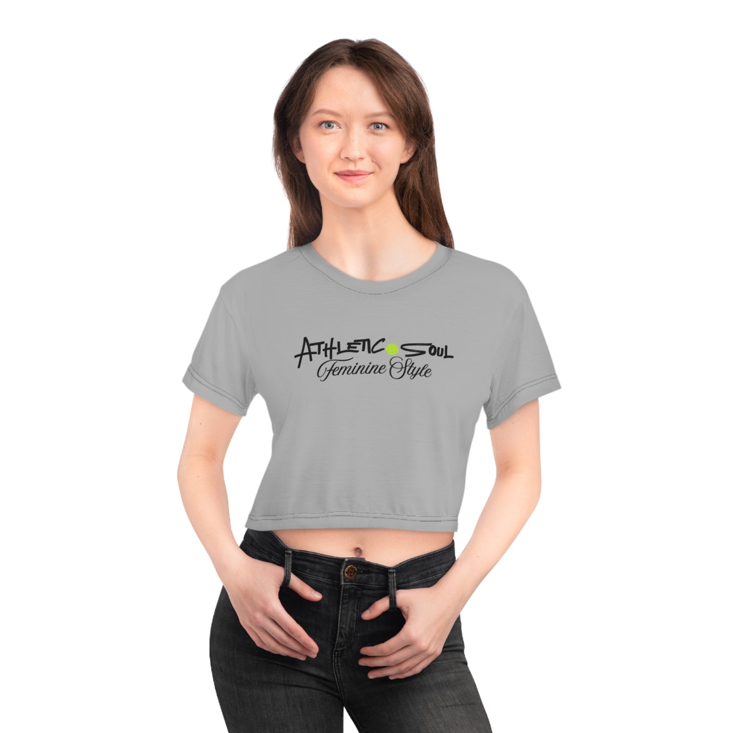 Women's Crop Top - Pickleball Athletic Soul, Feminine Style Design