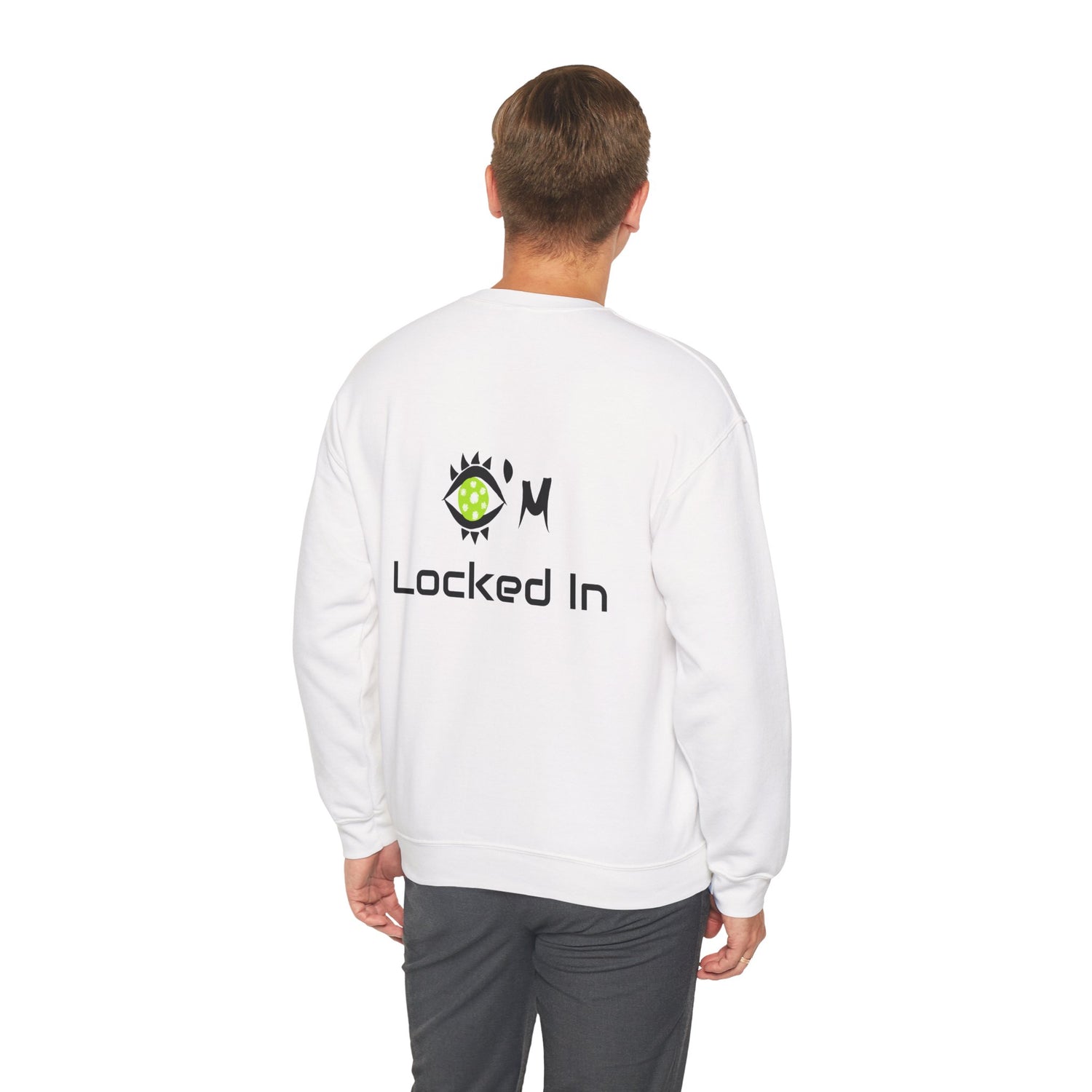 Men's Sweatshirt Apparel - 'I'm Locked In' - Men's Pickleball Crewneck