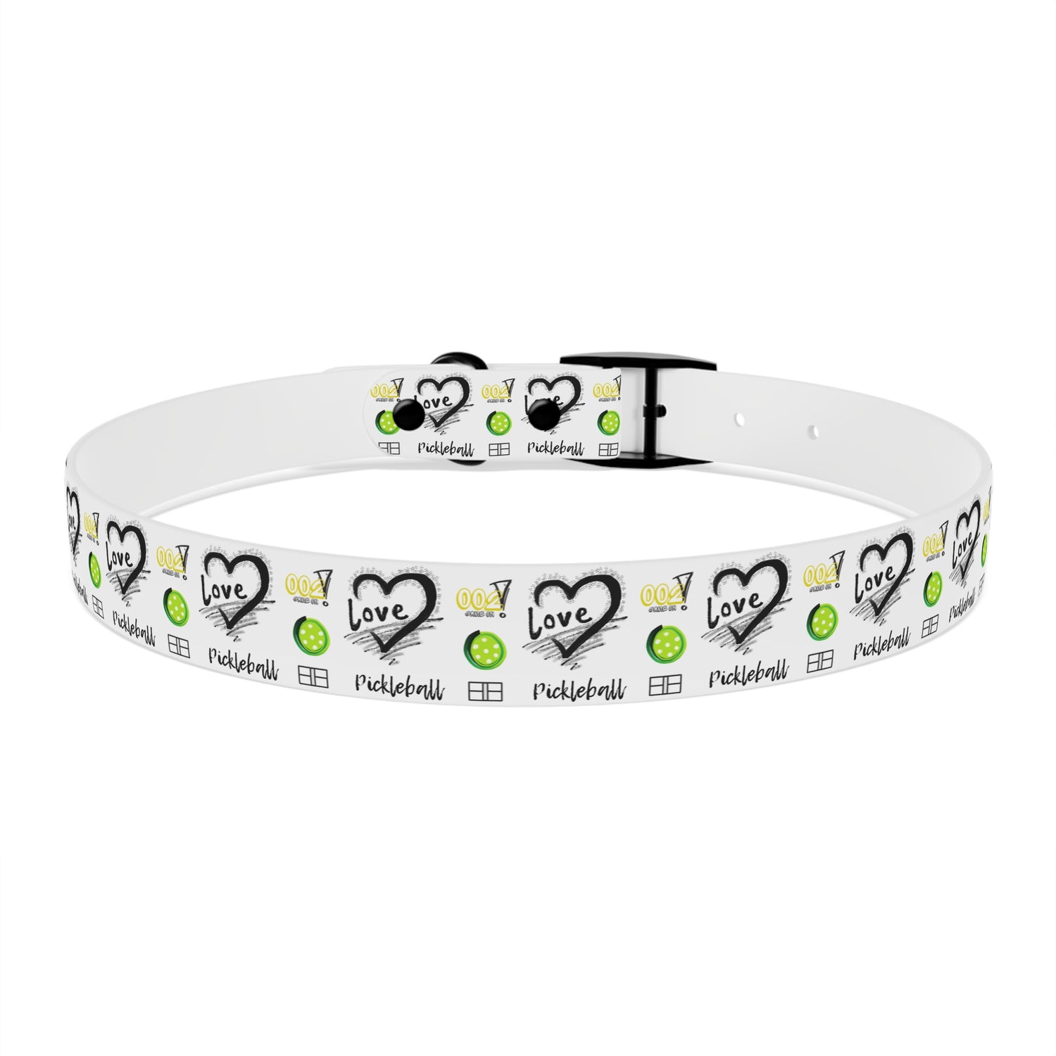 Dog Collar - Pickleball Love Unique Stand Out Design - Perfect for Pet Owners