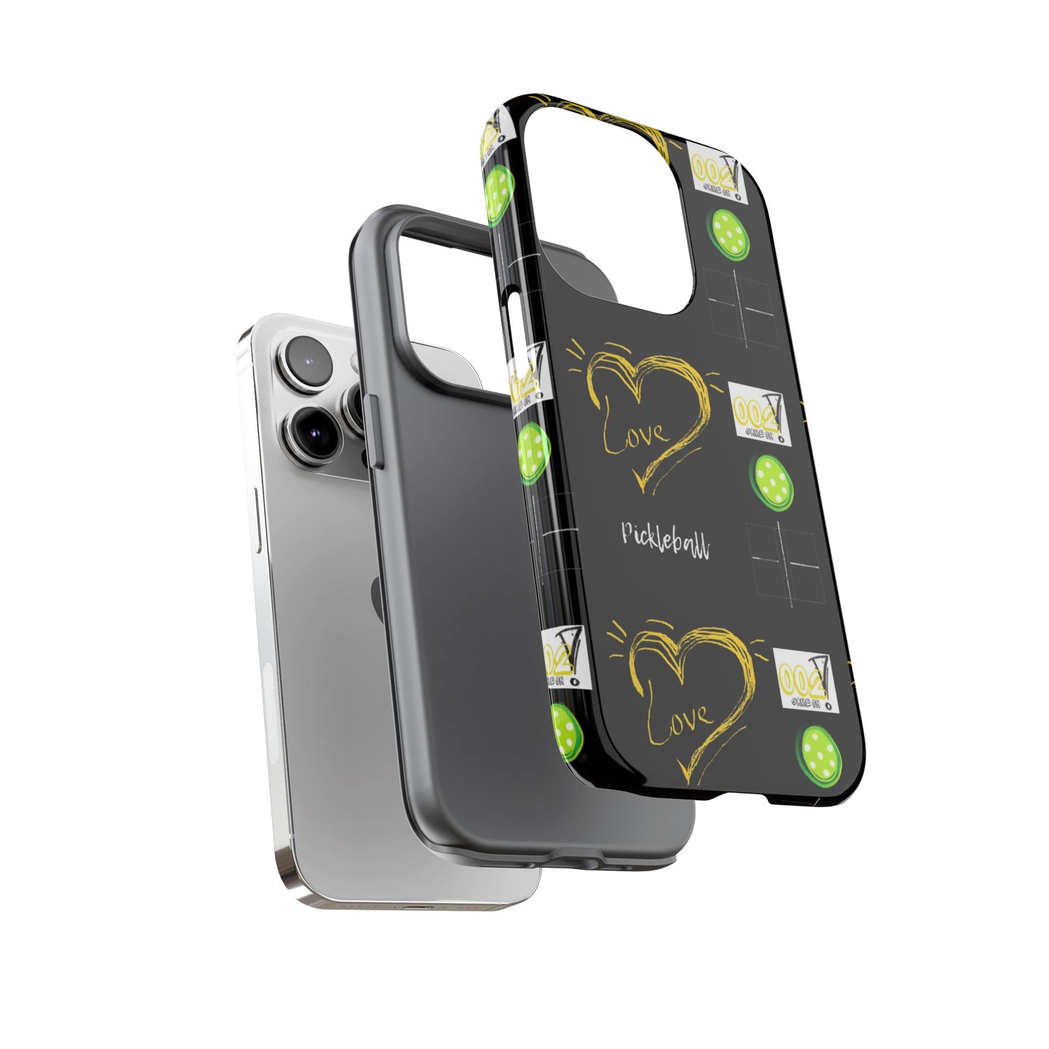 Pickleball Love Tough iPhone Case - Fun & Durable Sport Accessory