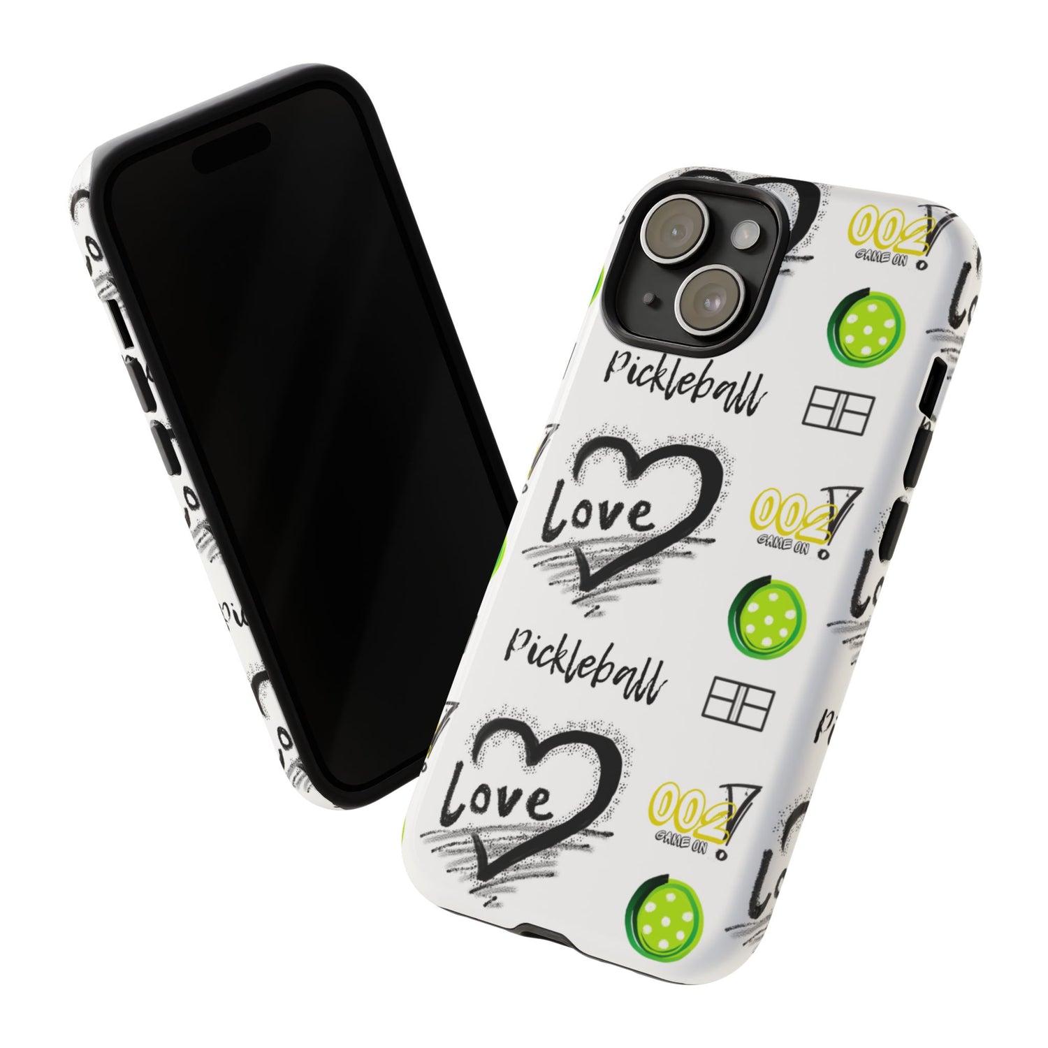 Pickleball Love Tough iPhone Case - Fun & Durable Sport Accessory