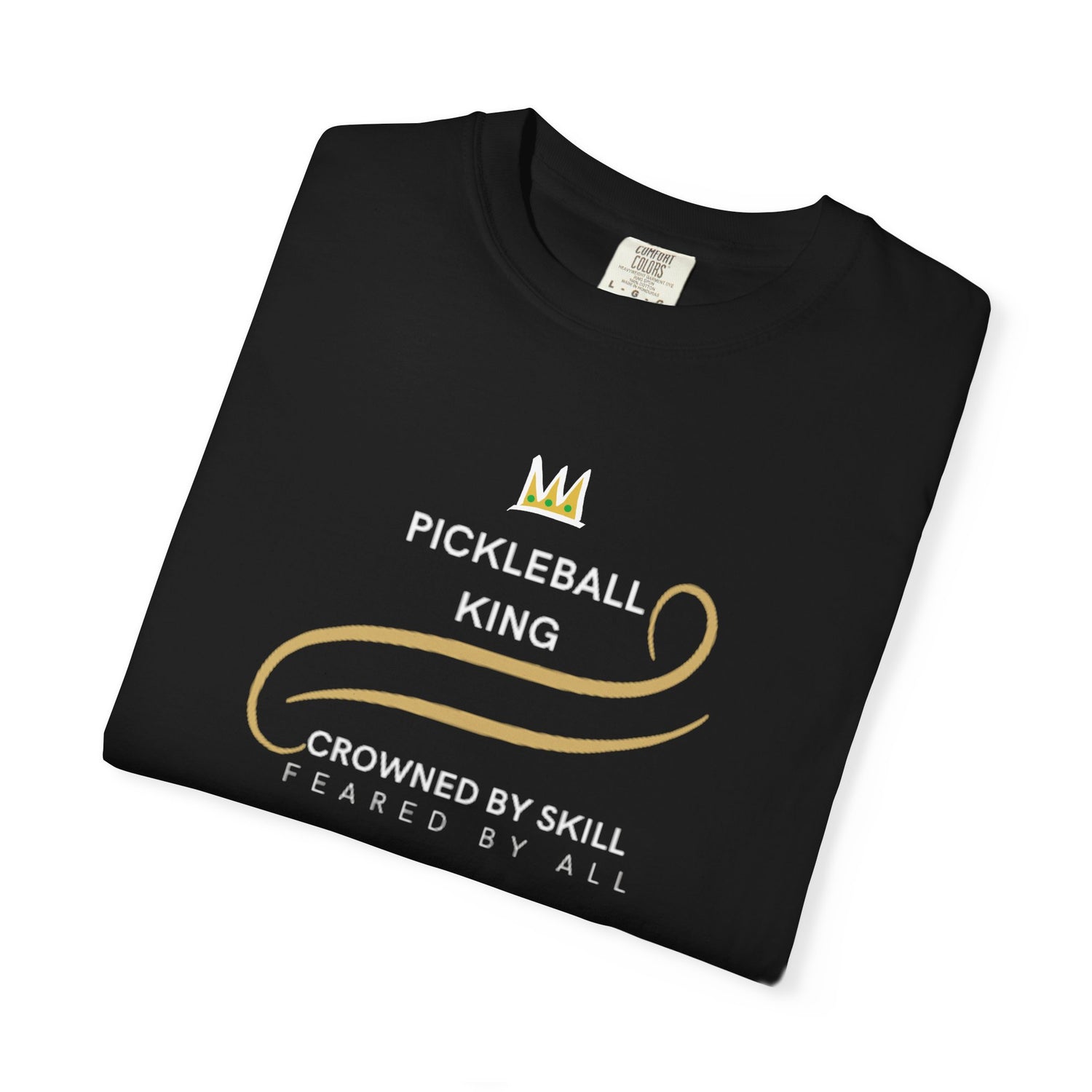 King of the Court Pickleball T-Shirt Apparel - Casual Graphic Tee for Men - Sports Lovers