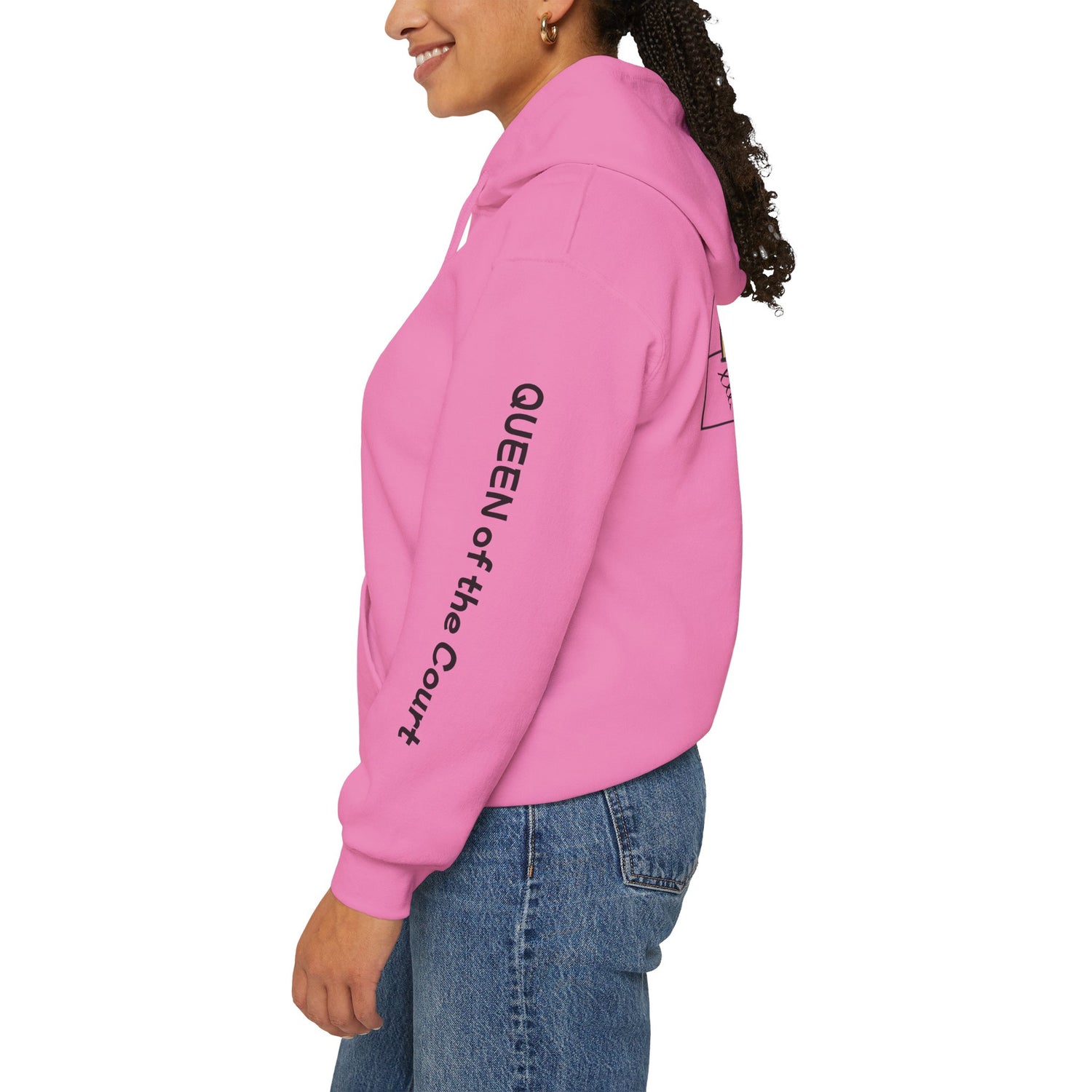Pickleball Hoodie - Queen of the Court Design - Women's Sweatshirt