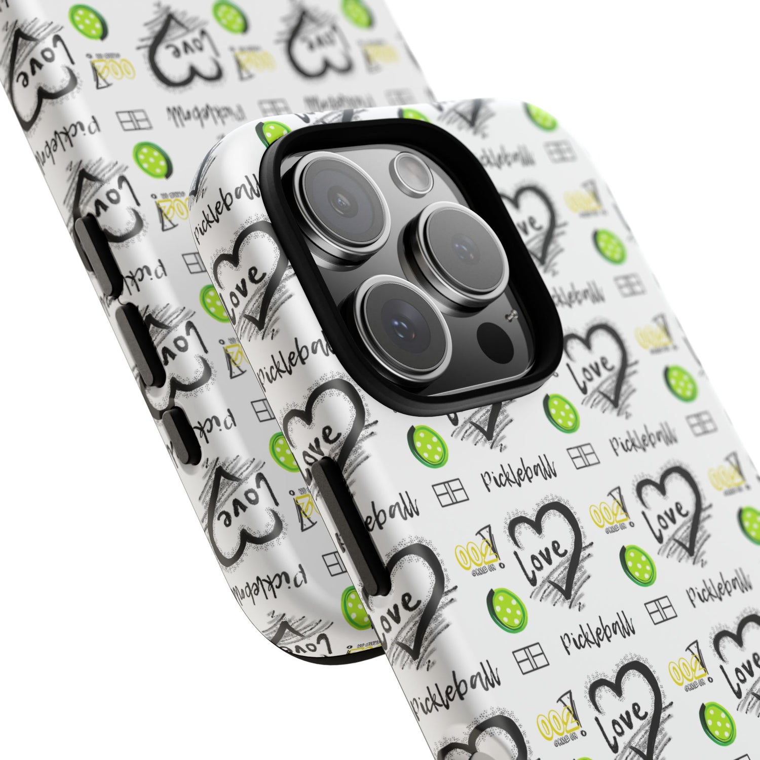 Pickleball Love Tough iPhone Case - Fun & Durable Sport Accessory