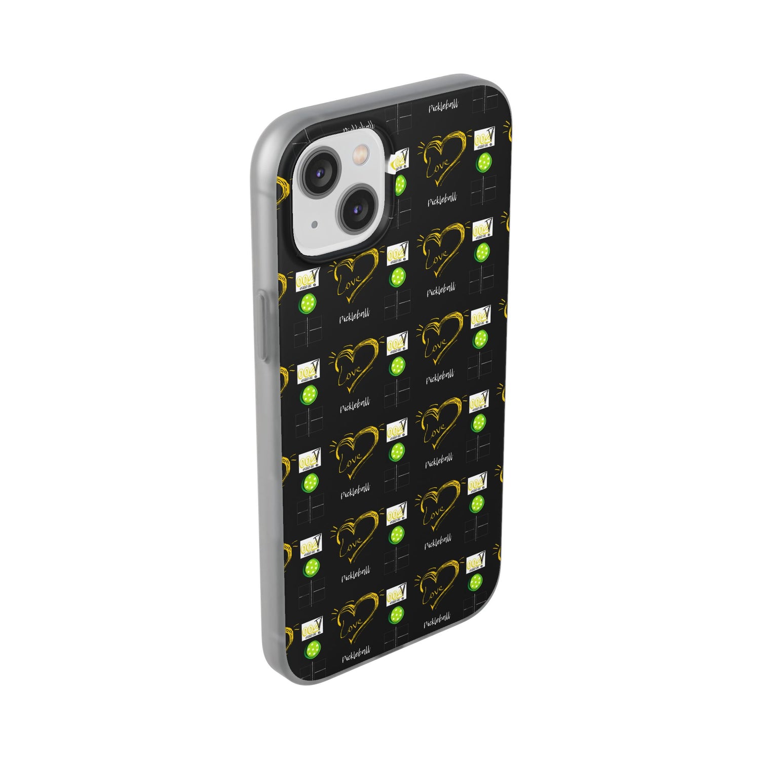 Pickleball Love Flexi iPhone Case - Stylish Phone Protection for Fashion-Forward Individuals