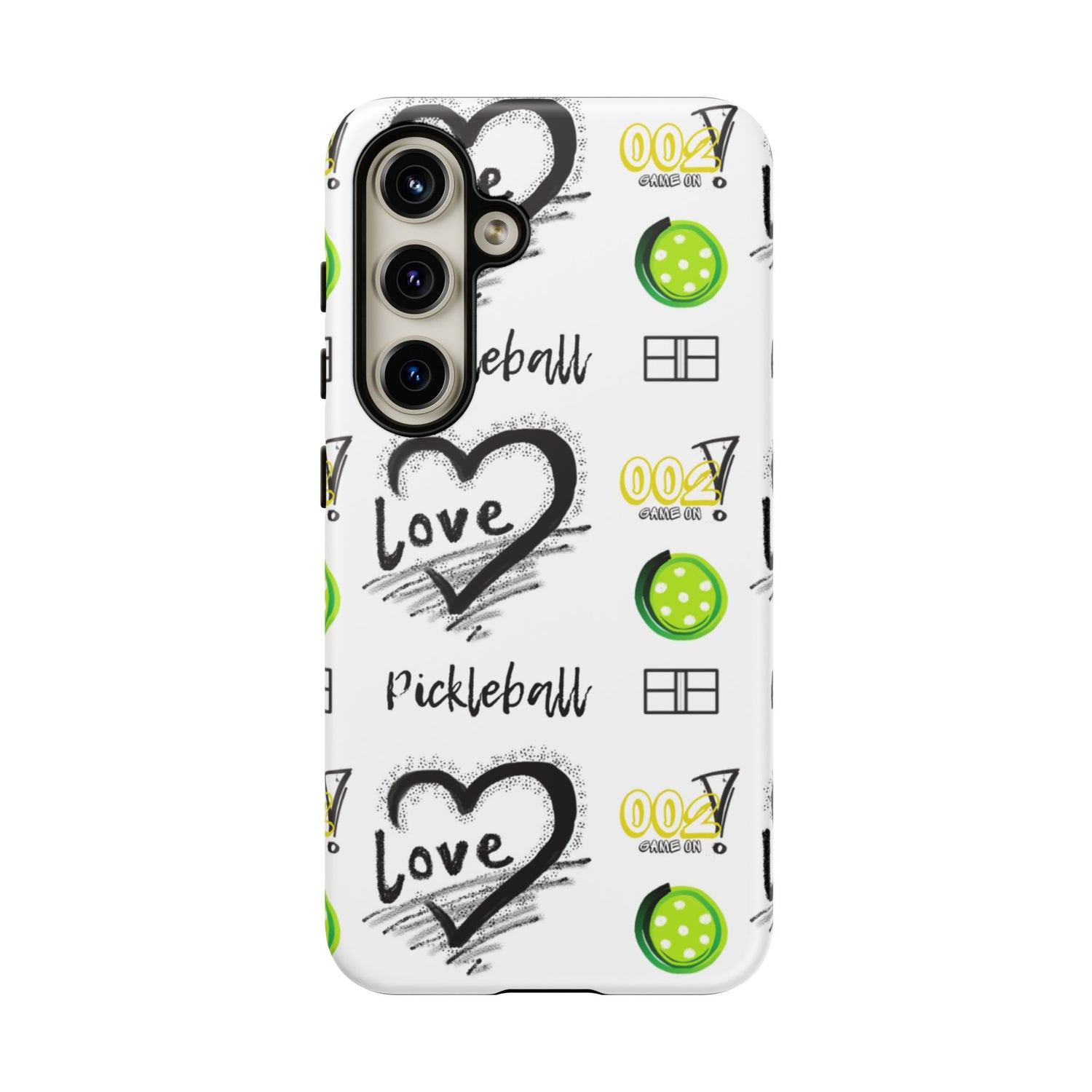Pickleball Love Tough Android Samsung Phone Case - Fun & Durable Sport Accessory