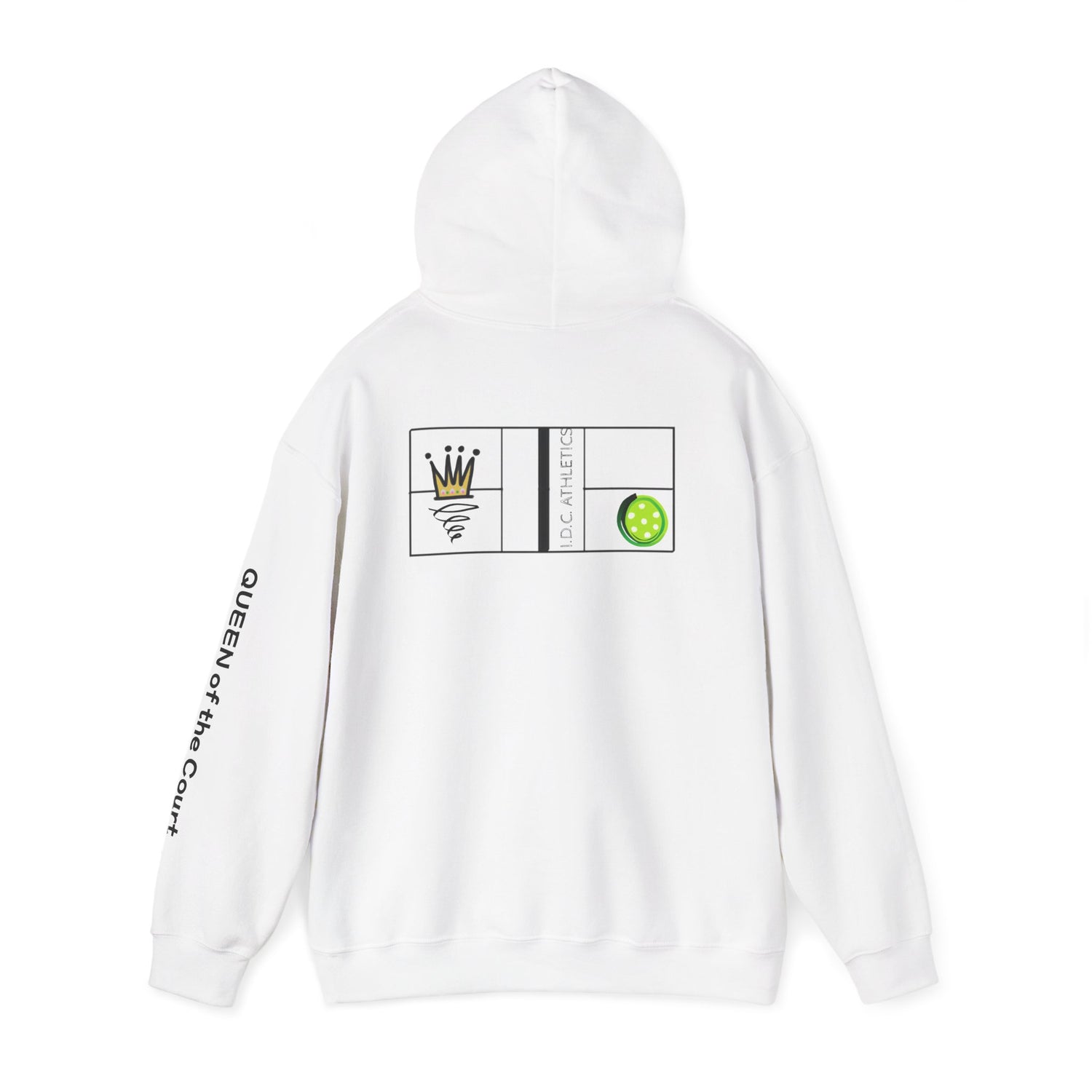 Pickleball Hoodie - Queen of the Court Design - Women's Sweatshirt