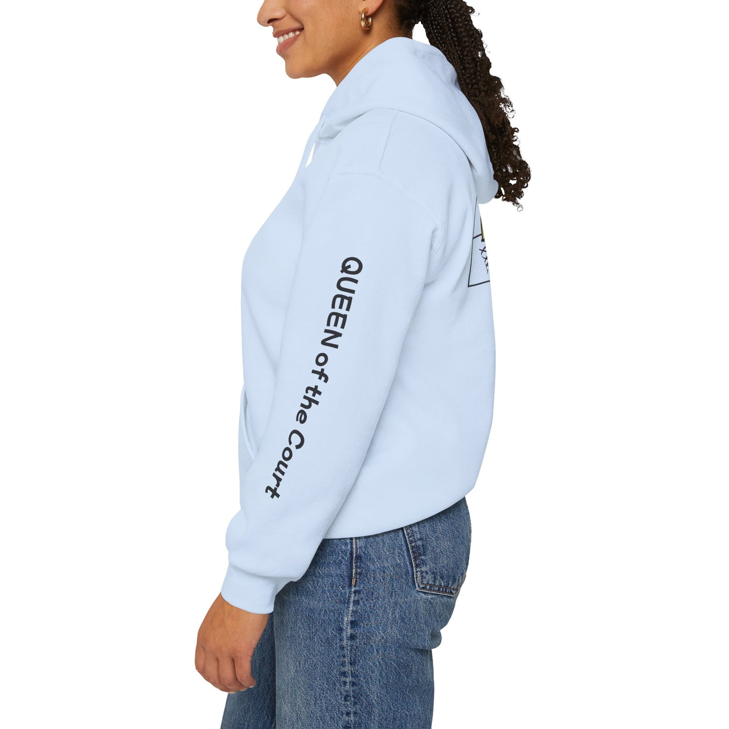 Pickleball Hoodie - Queen of the Court Design - Women's Sweatshirt