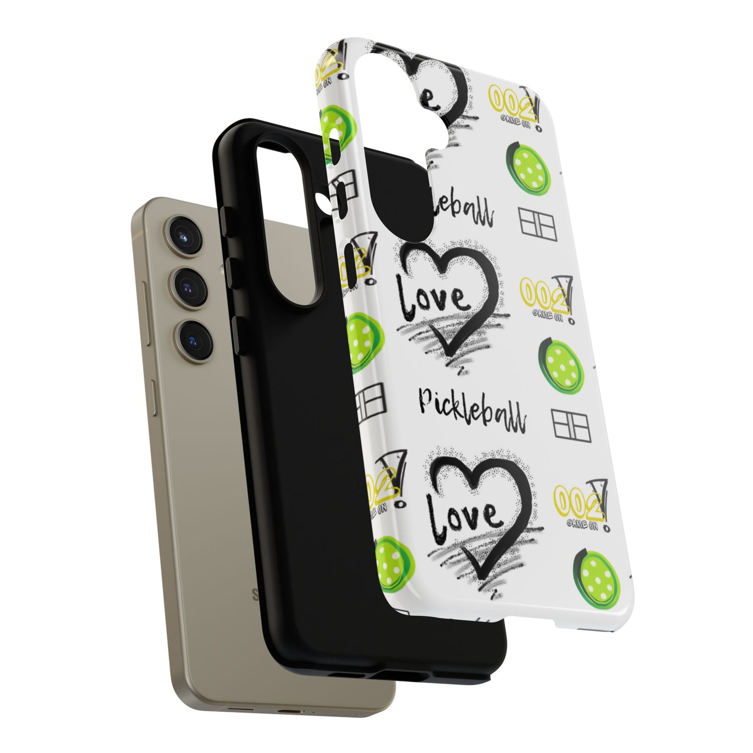 Pickleball Love Tough Android Samsung Phone Case - Fun & Durable Sport Accessory