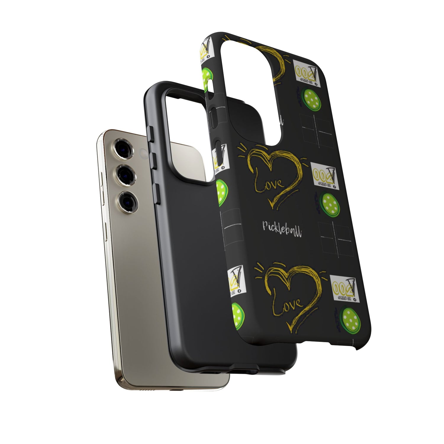 Pickleball Love Tough Android Samsung Phone Case - Fun & Durable Sport Accessory