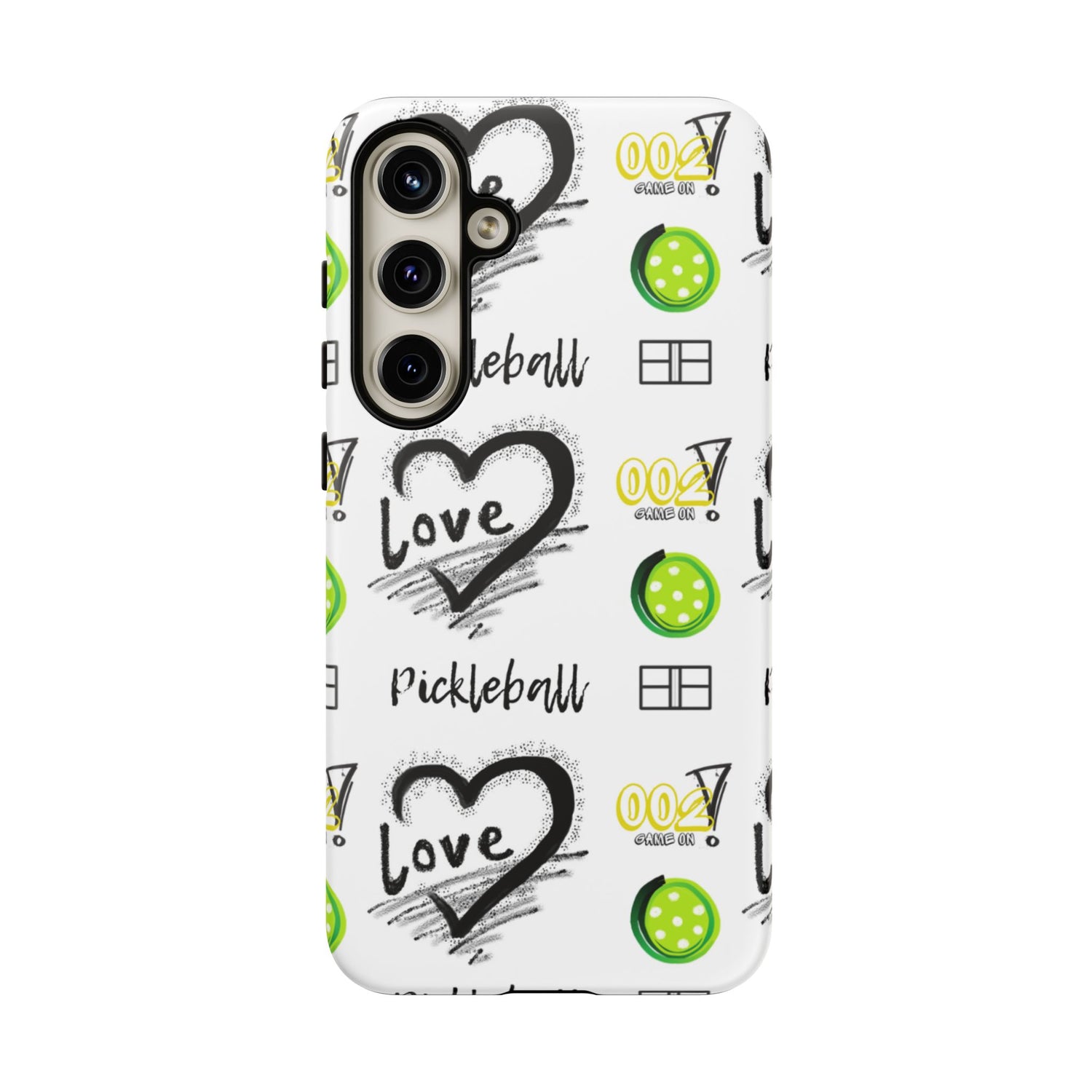 Pickleball Love Tough Android Samsung Phone Case - Fun & Durable Sport Accessory