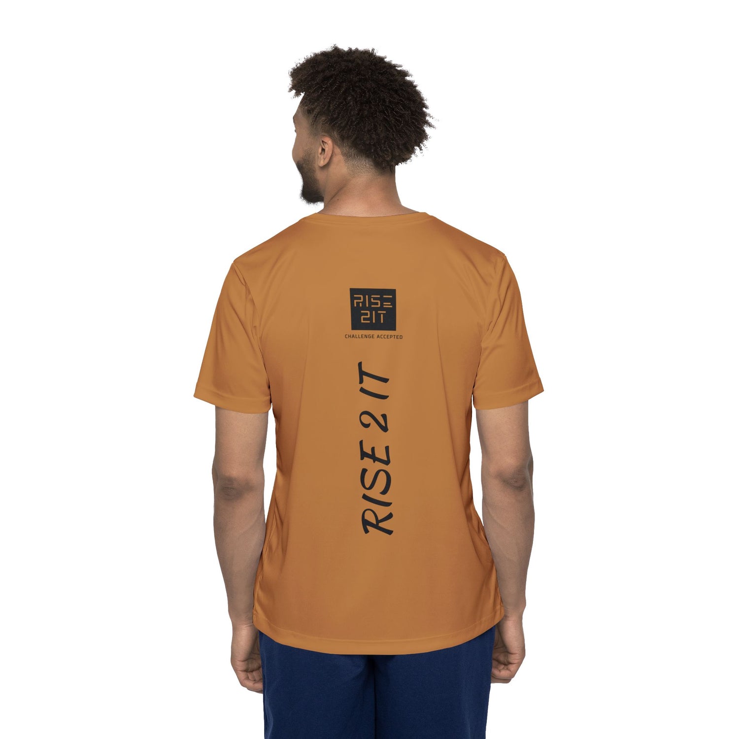 Men's Sports Jersey Tee - Rise 2 It - Challenge Accepted Design - Men's Pickleball Activewear Tee