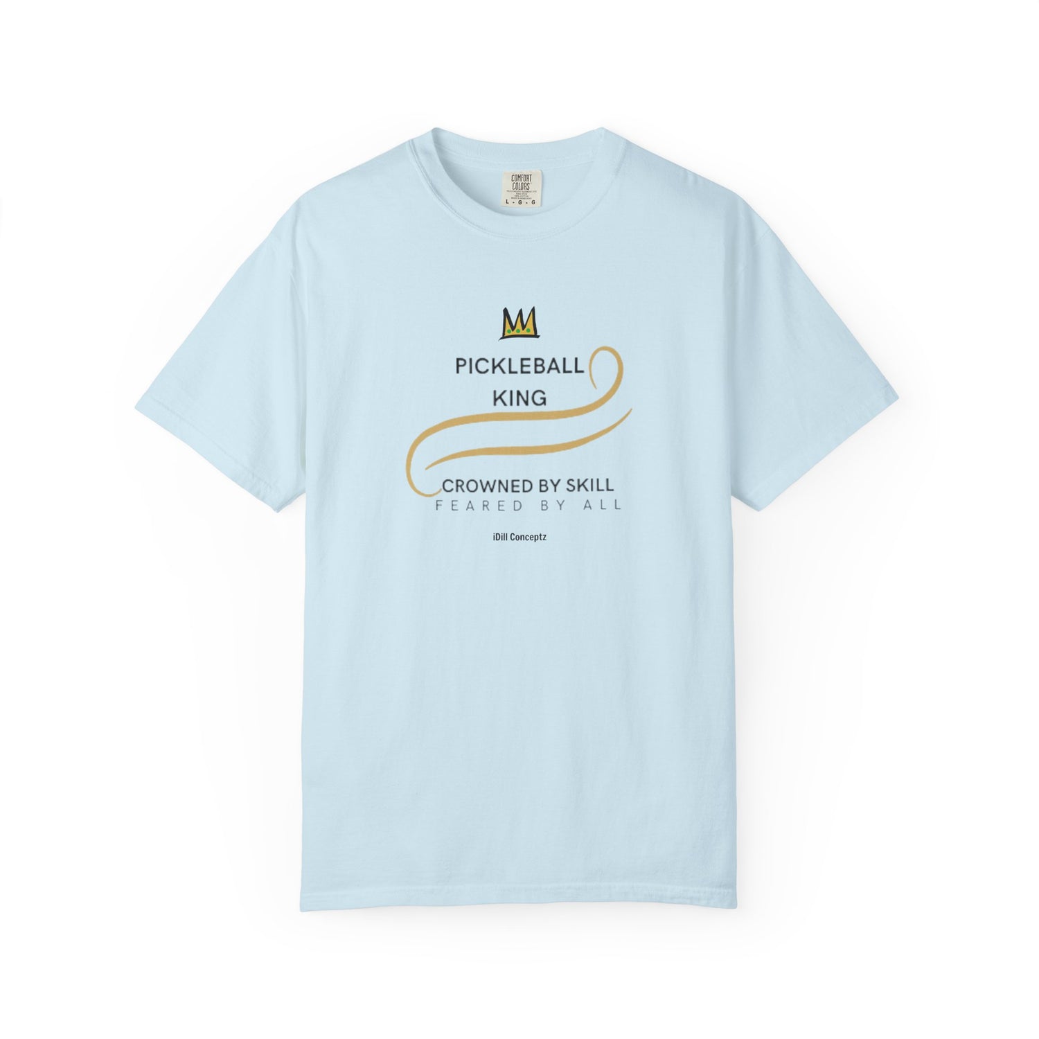 King of the Court Pickleball T-Shirt Apparel - Casual Graphic Tee for Men - Sports Lovers